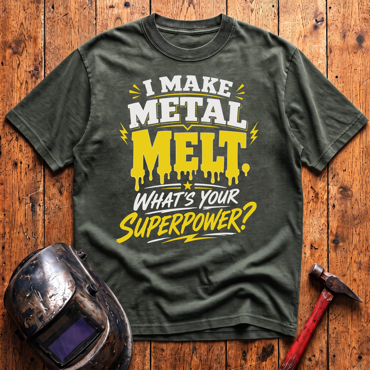 Melting Metal Superpower T-shirt