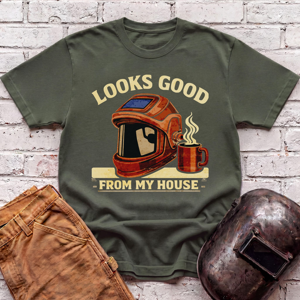 Looks good from my house with coffee T-shirt