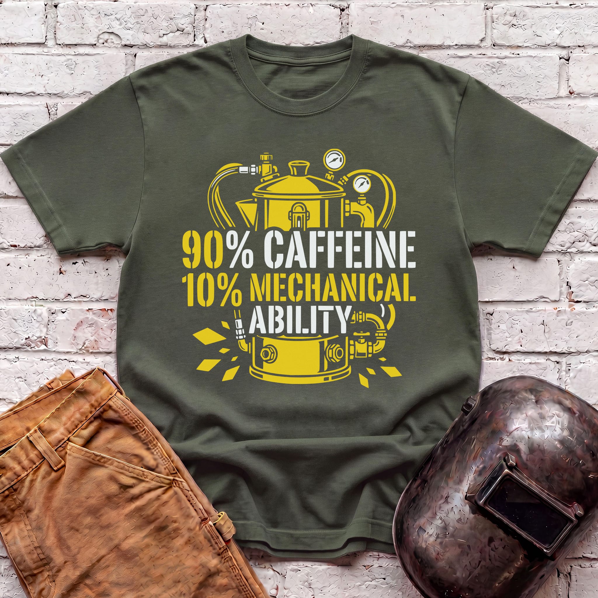 90% Caffeine 10% Mechanical Ability T-shirt