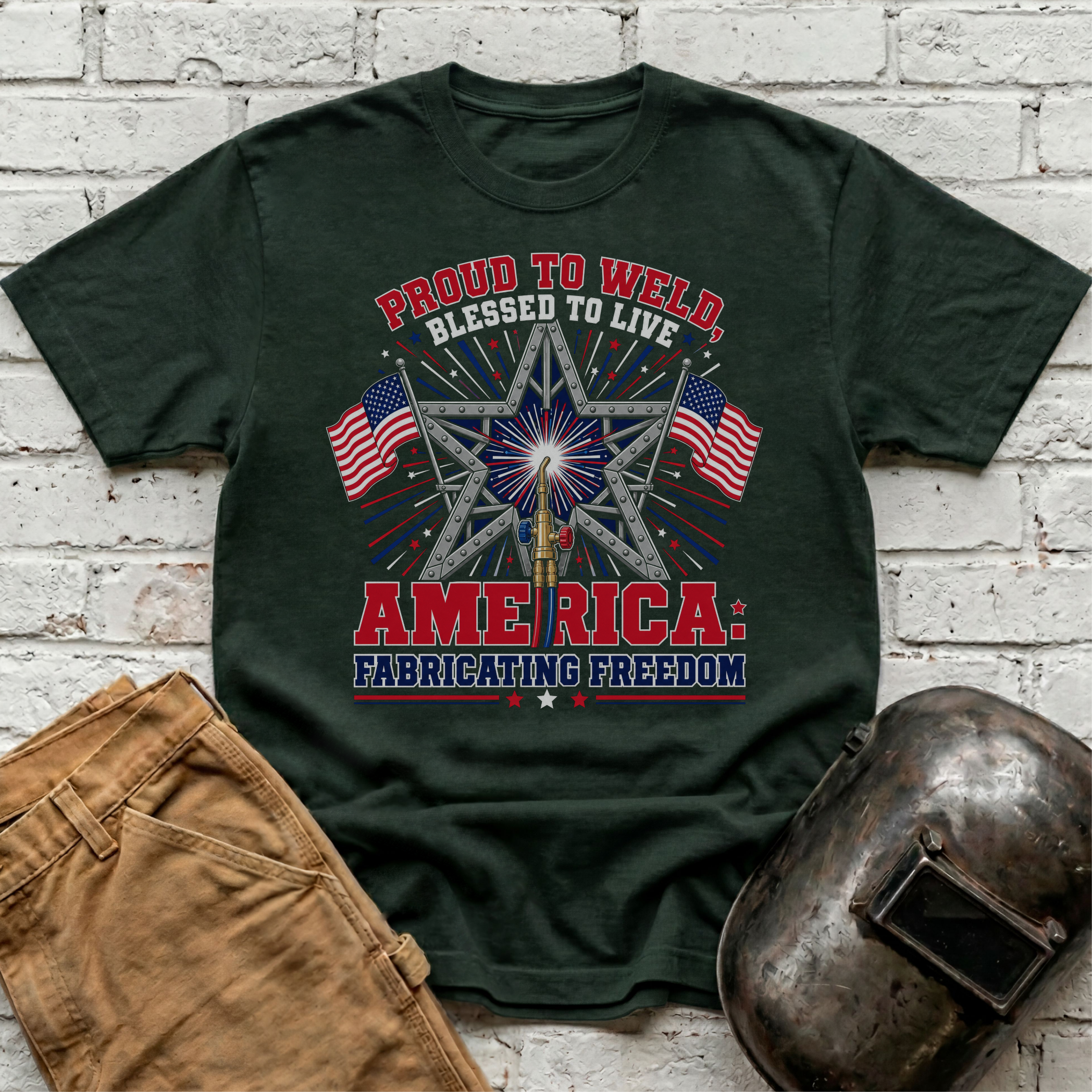 Proud To Weld America T-shirt