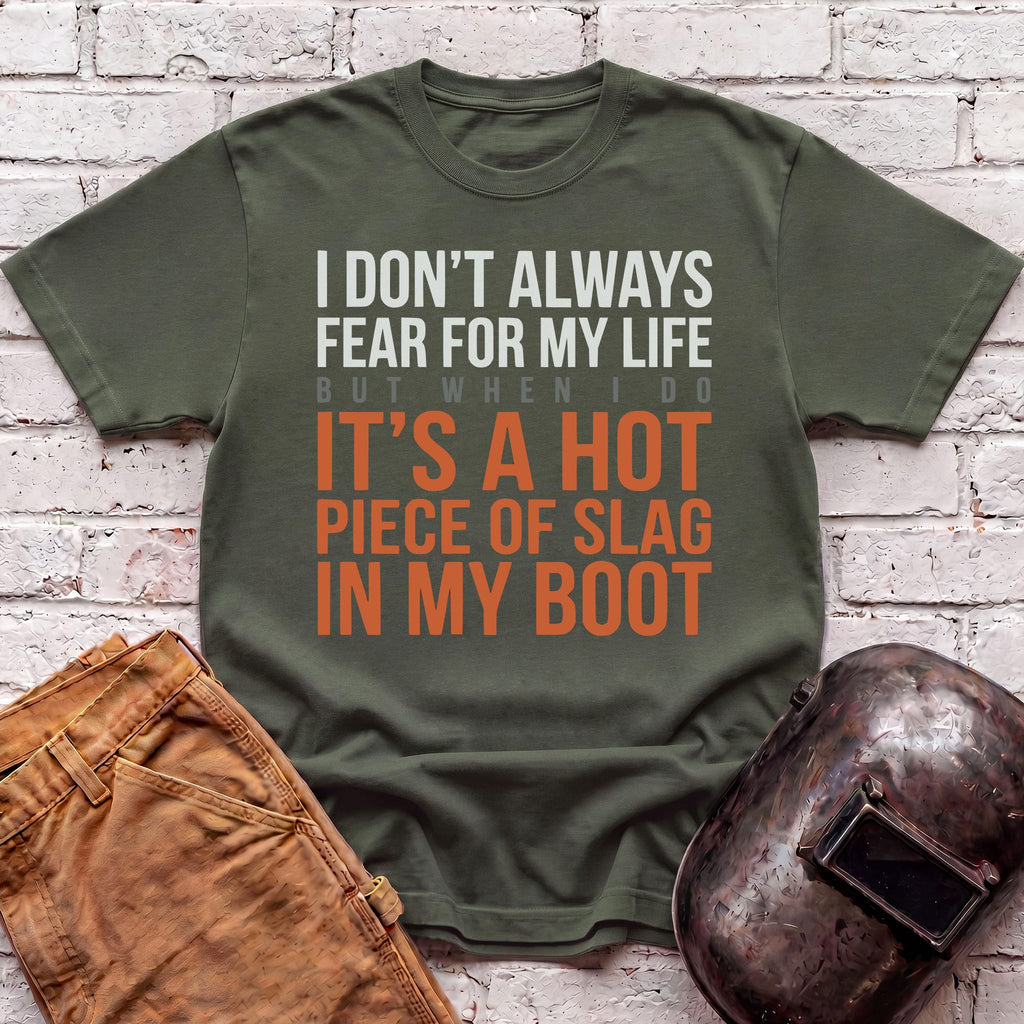 HOT SLAG in my BOOT T-shirt