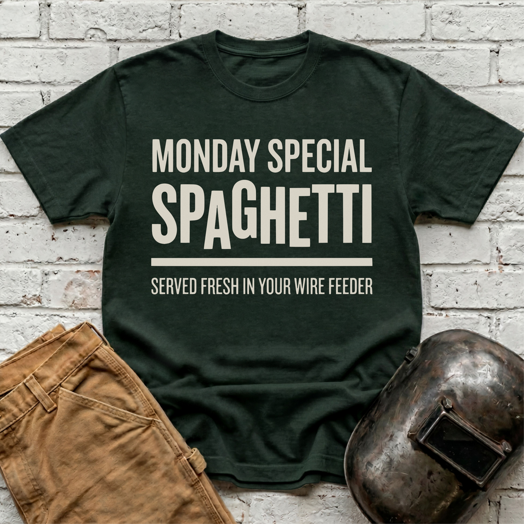 Monday special SPAGHETTI in your WIRE FEED T-shirt