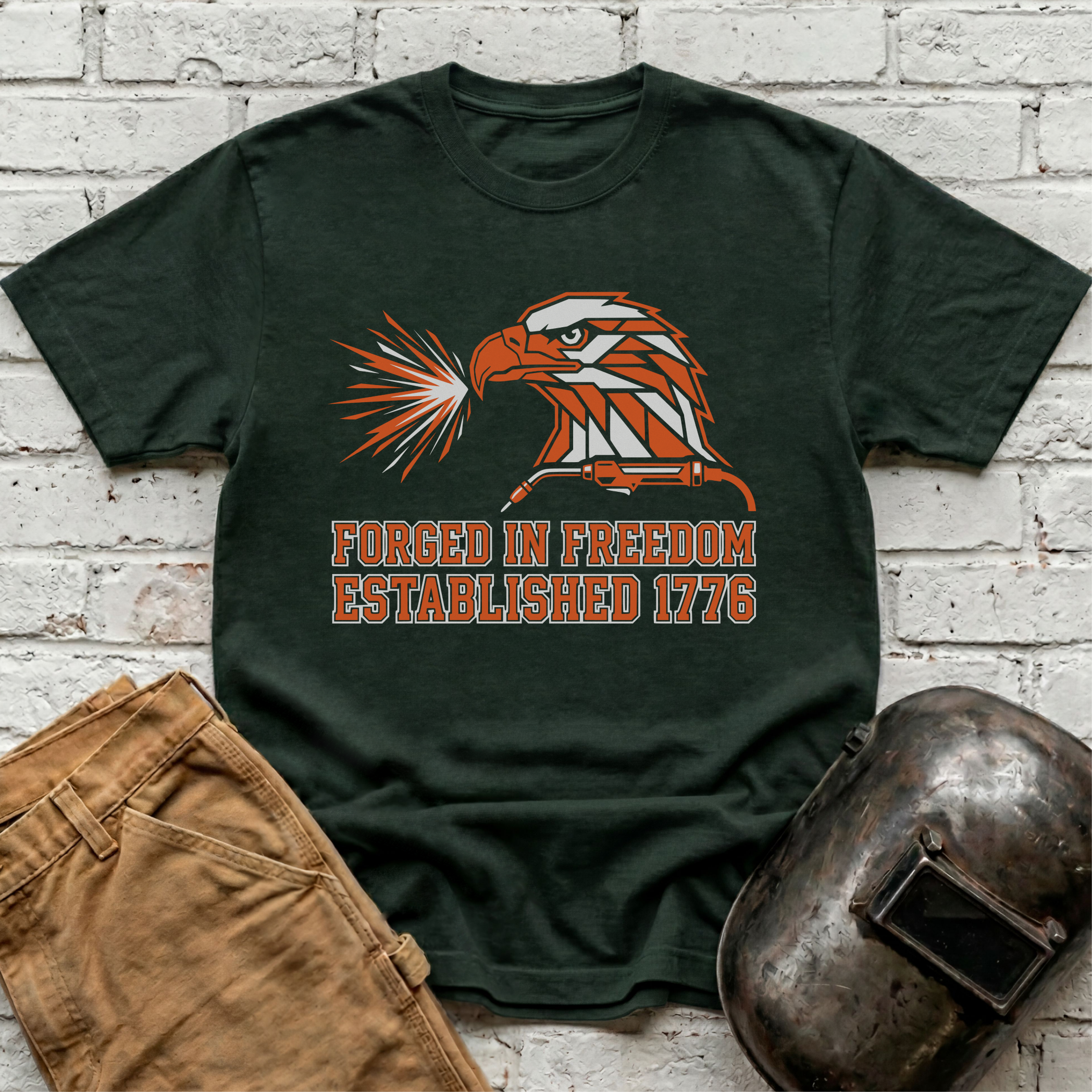 Forged in Freedom, Est. 1776 T-shirt