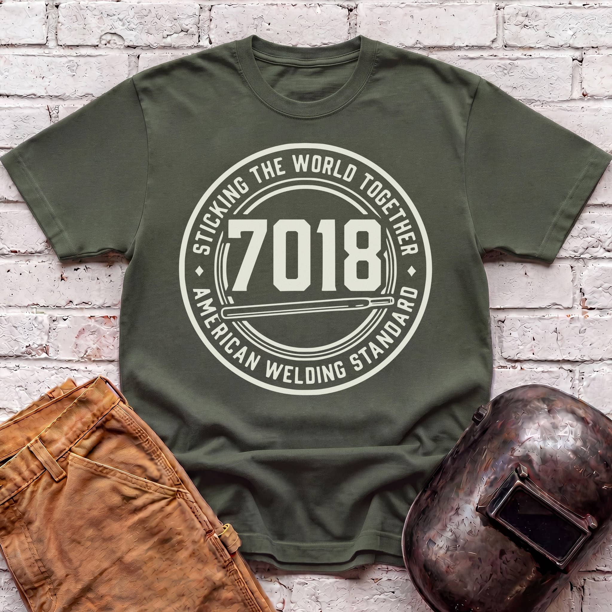 7018 Sticking The World Together T-shirt