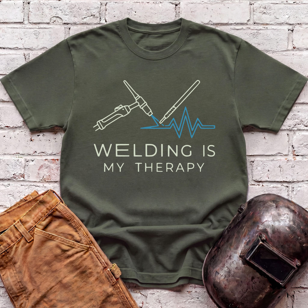 Welding Is My Therapy T-shirt