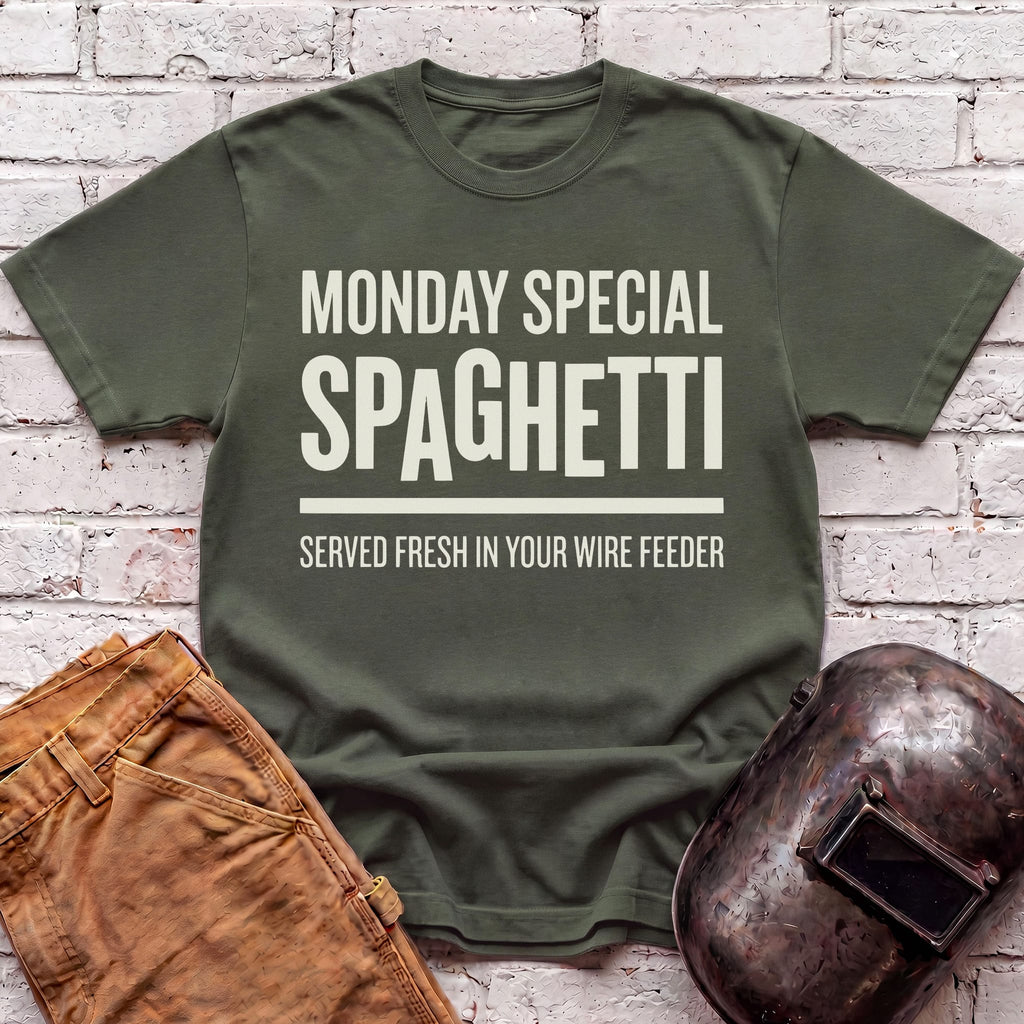 Monday special SPAGHETTI in your WIRE FEED T-shirt