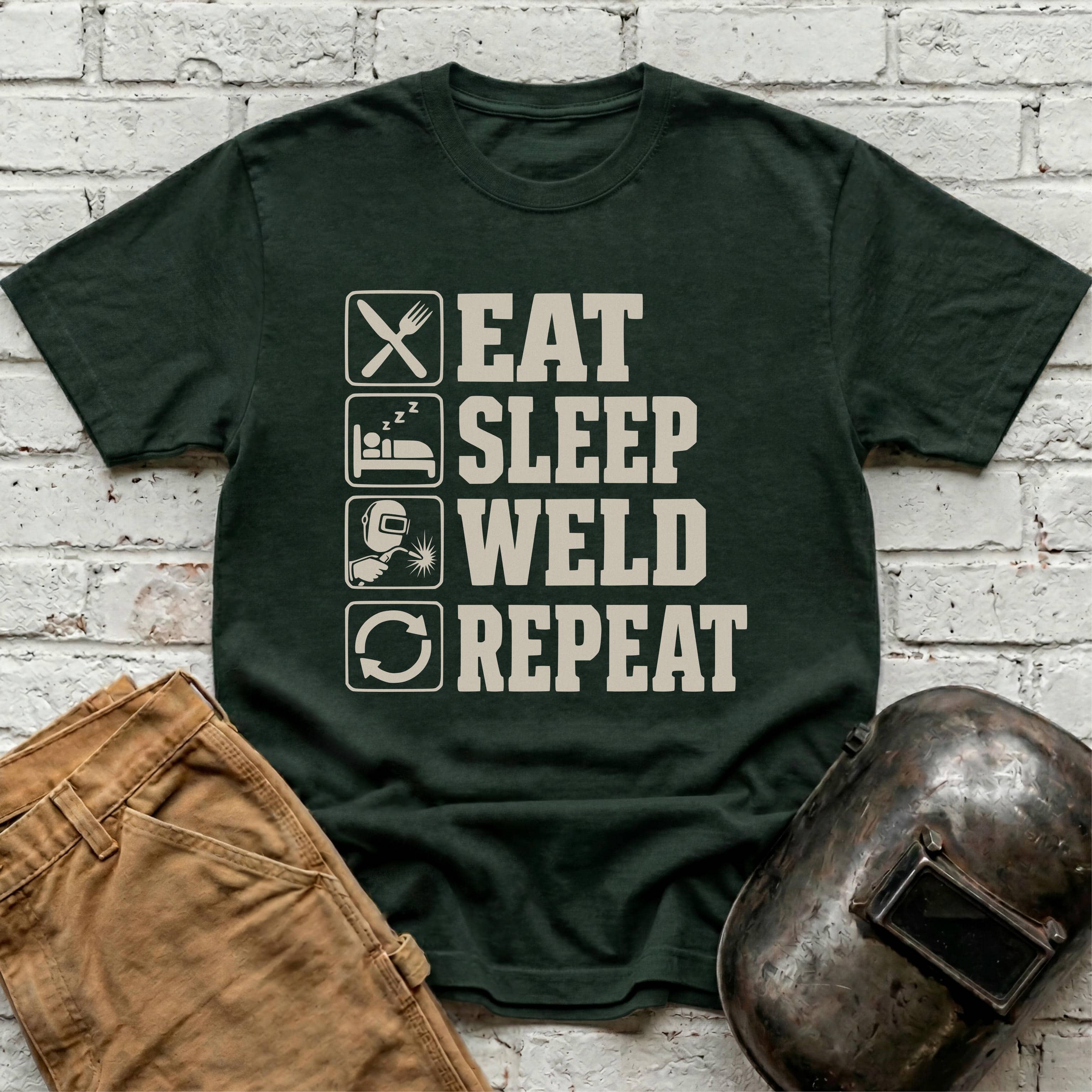 Eat. Sleep. WELD. Repeat. T-shirt