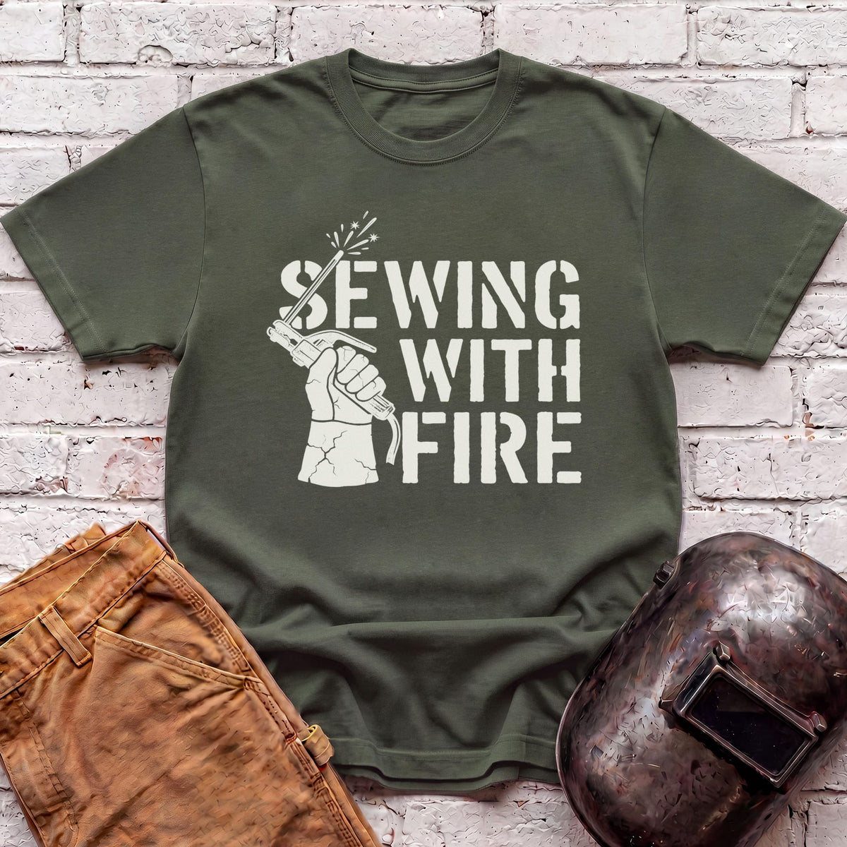 Sewing with Fire T-shirt