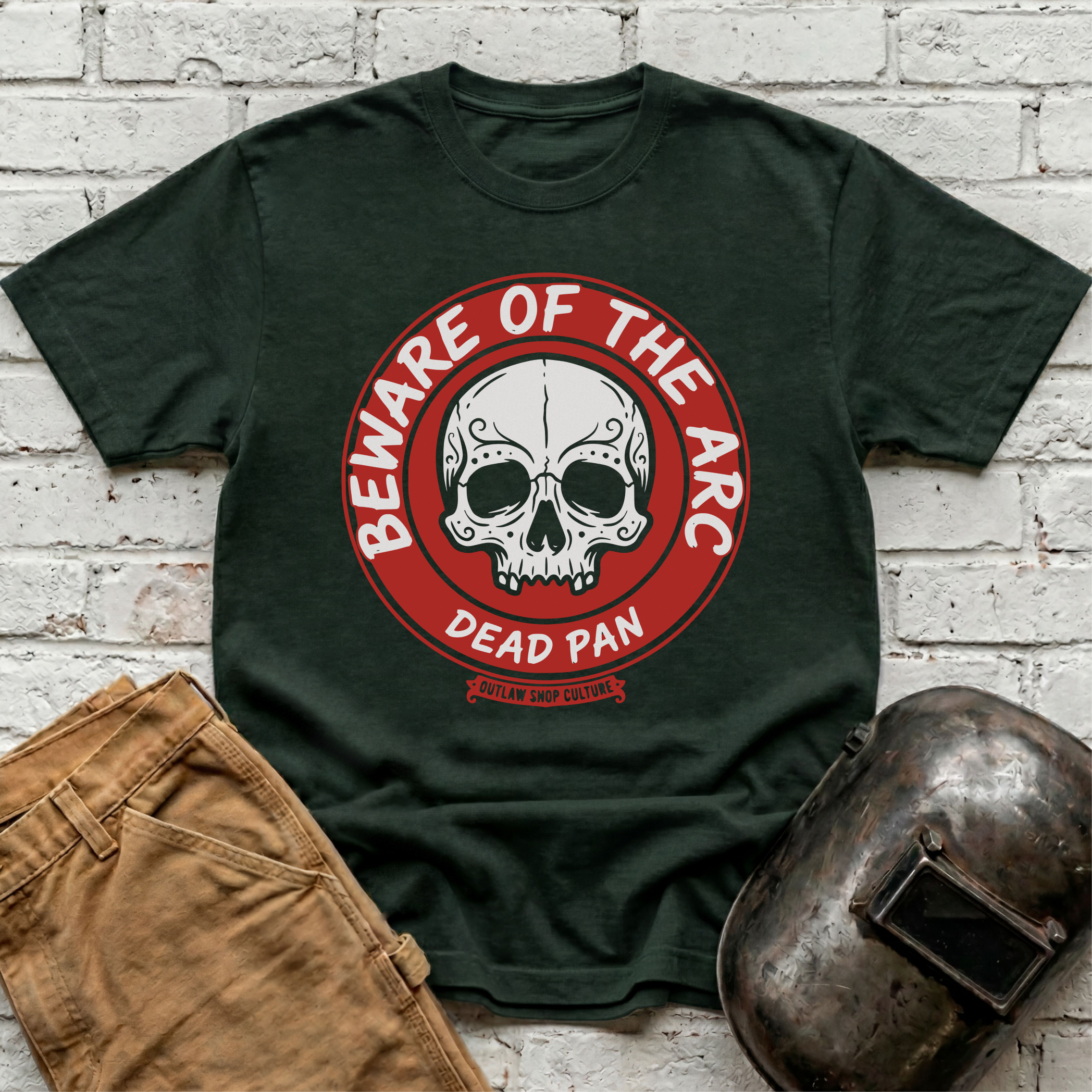 BEWARE Of The ARC Dead Pan T-shirt