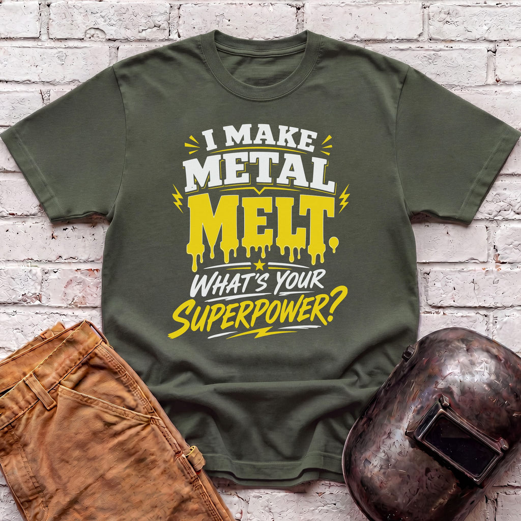 Melting Metal Superpower T-shirt