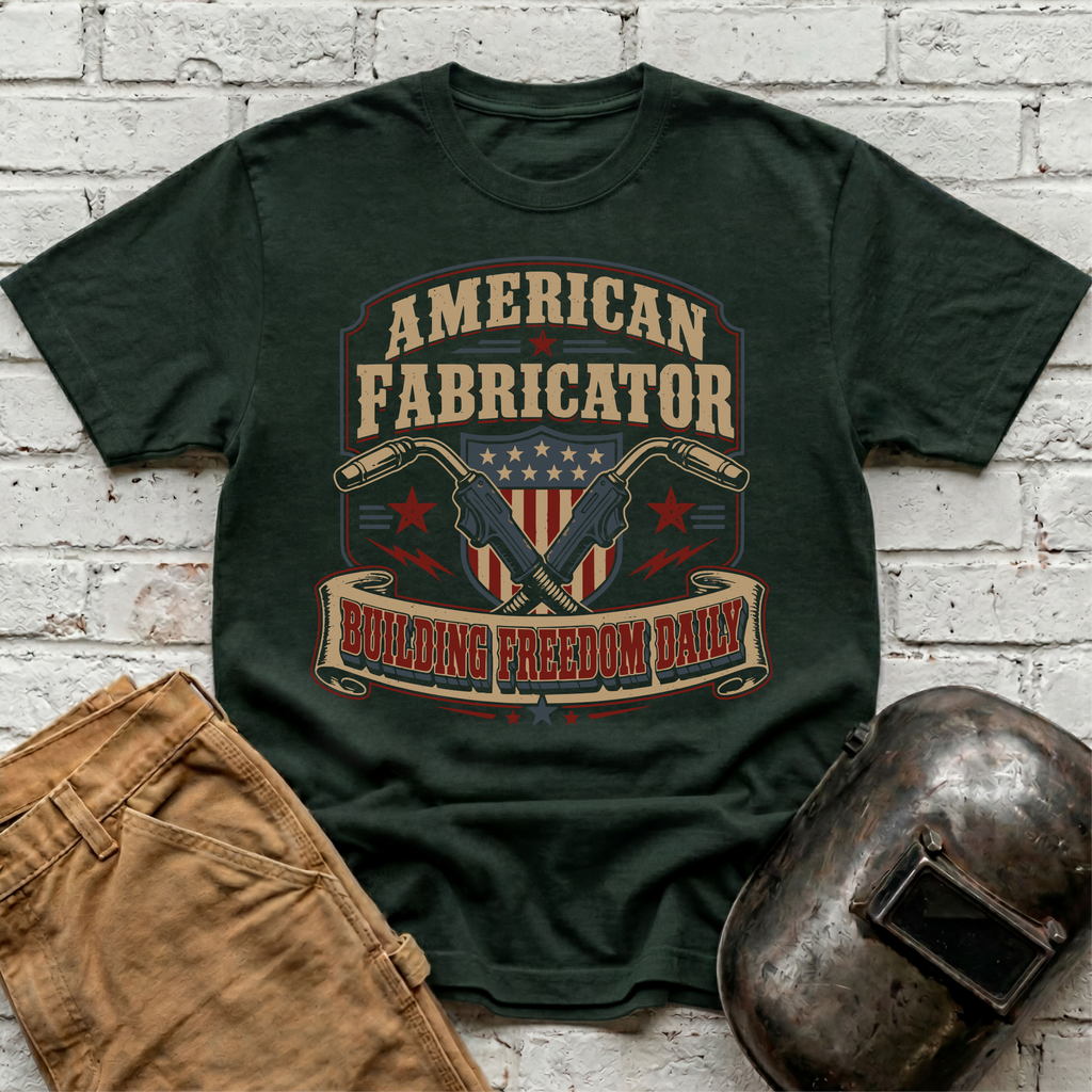 American Fabricator Building Freedom Daily T-shirt