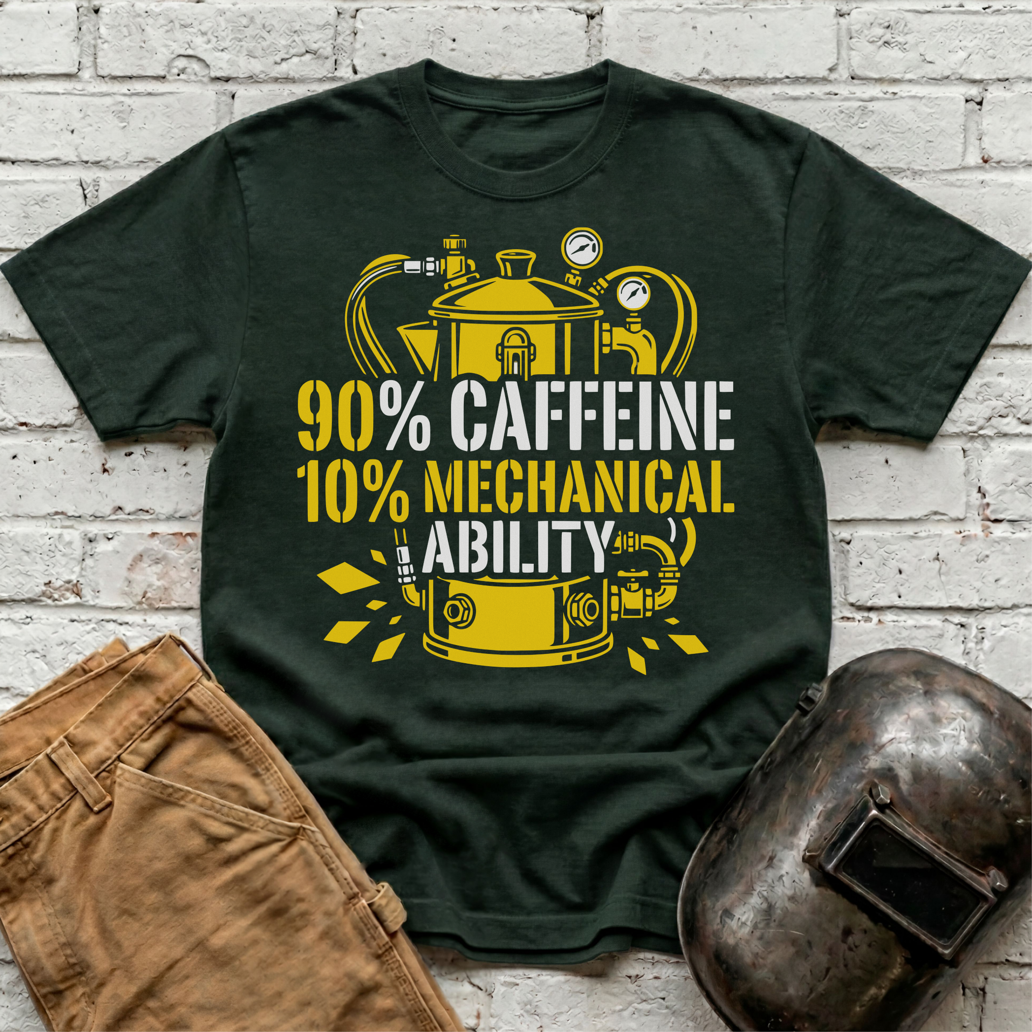 90% Caffeine 10% Mechanical Ability T-shirt