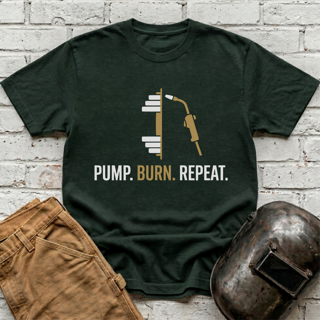 PUMP. BURN. REPEAT. T-shirt