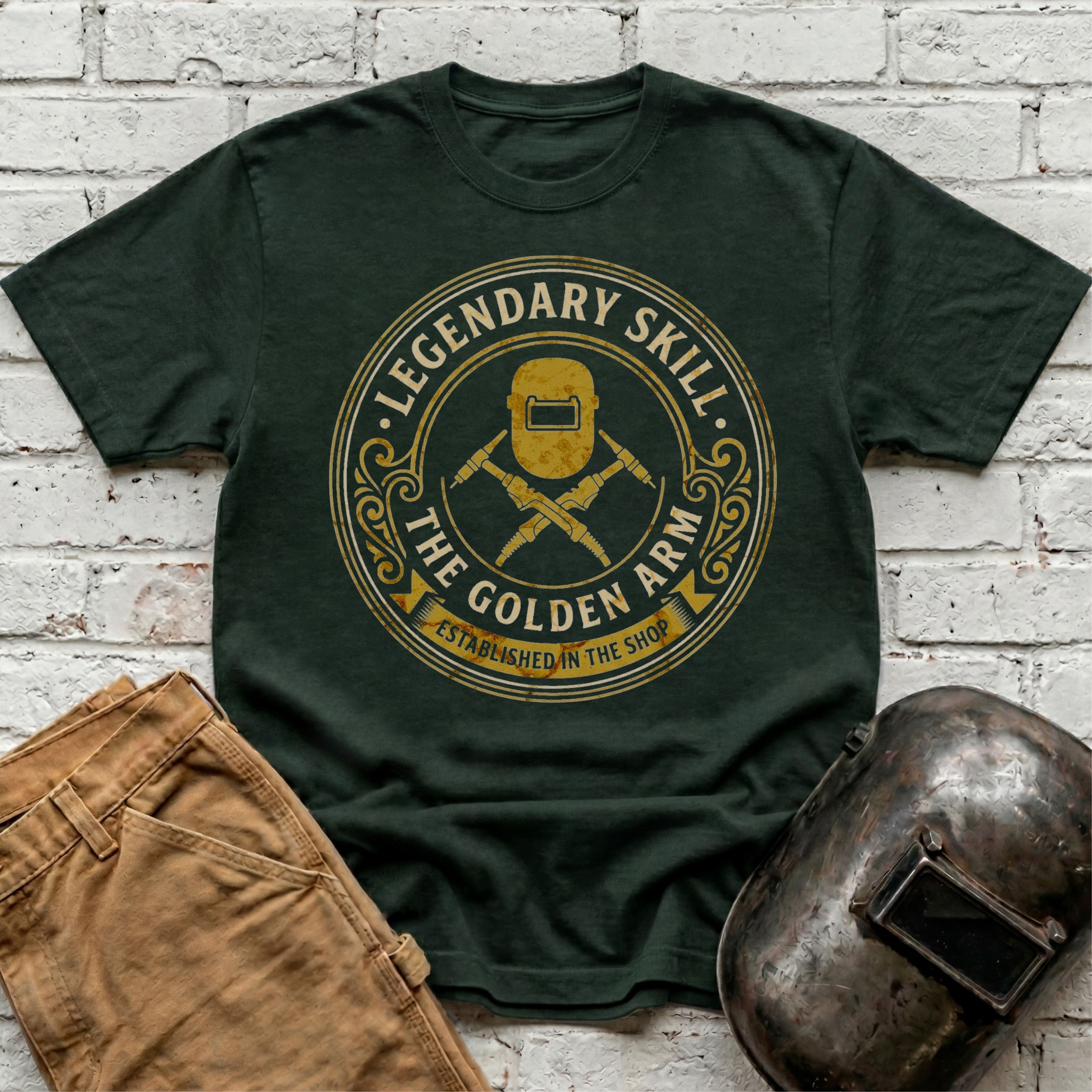 Golden Arm TIG badge T-shirt