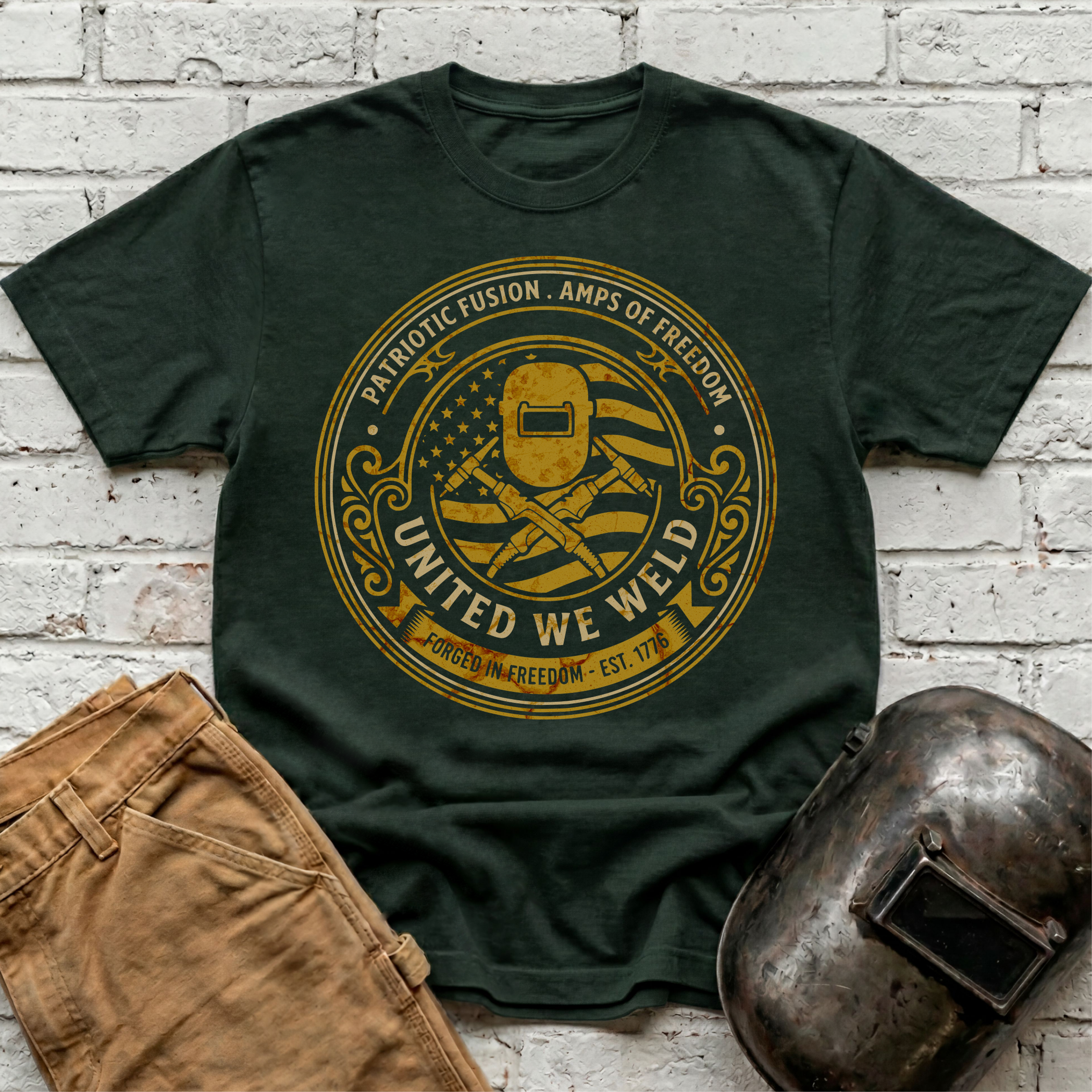 United We Weld Badge T-shirt