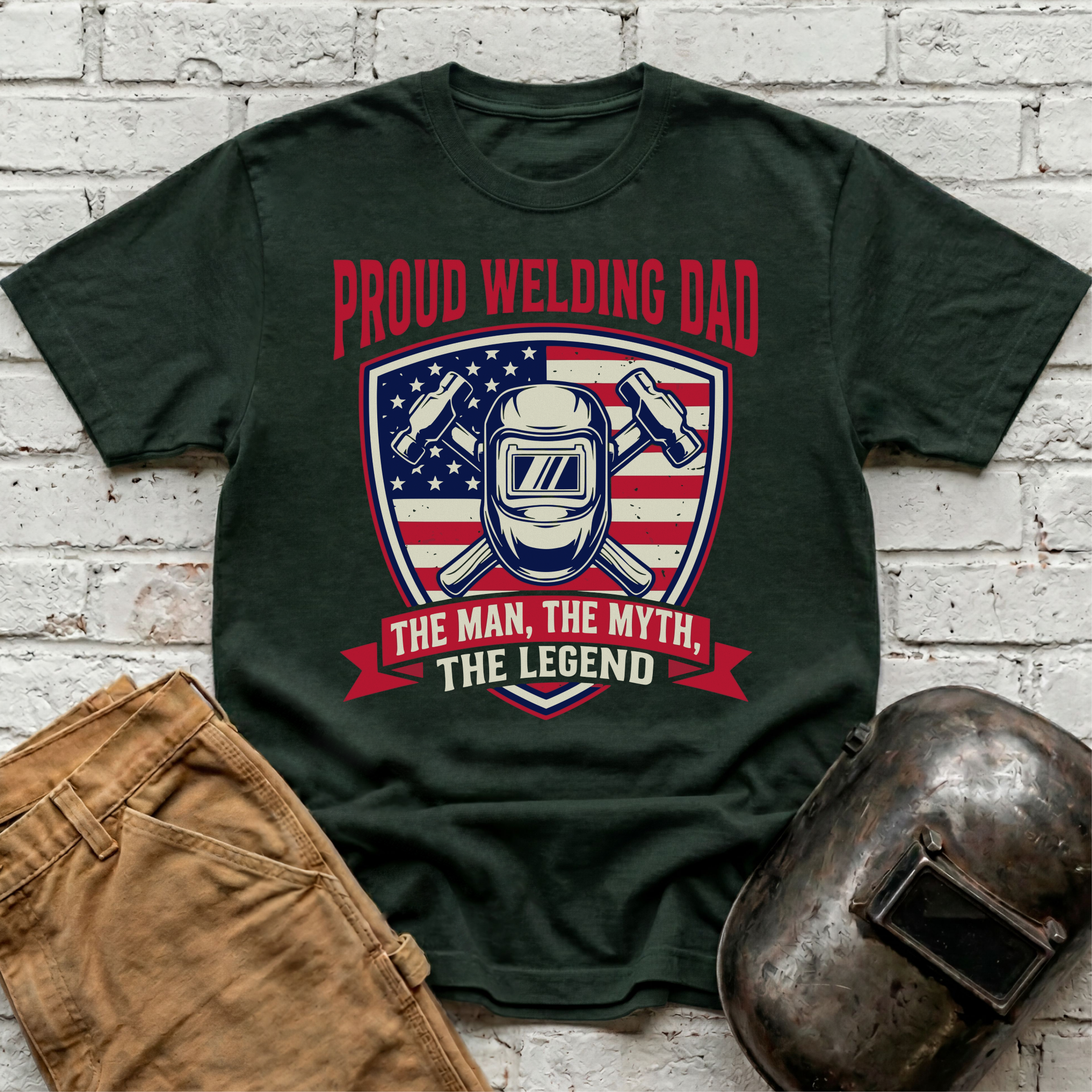 Proud Welding Dad T-shirt