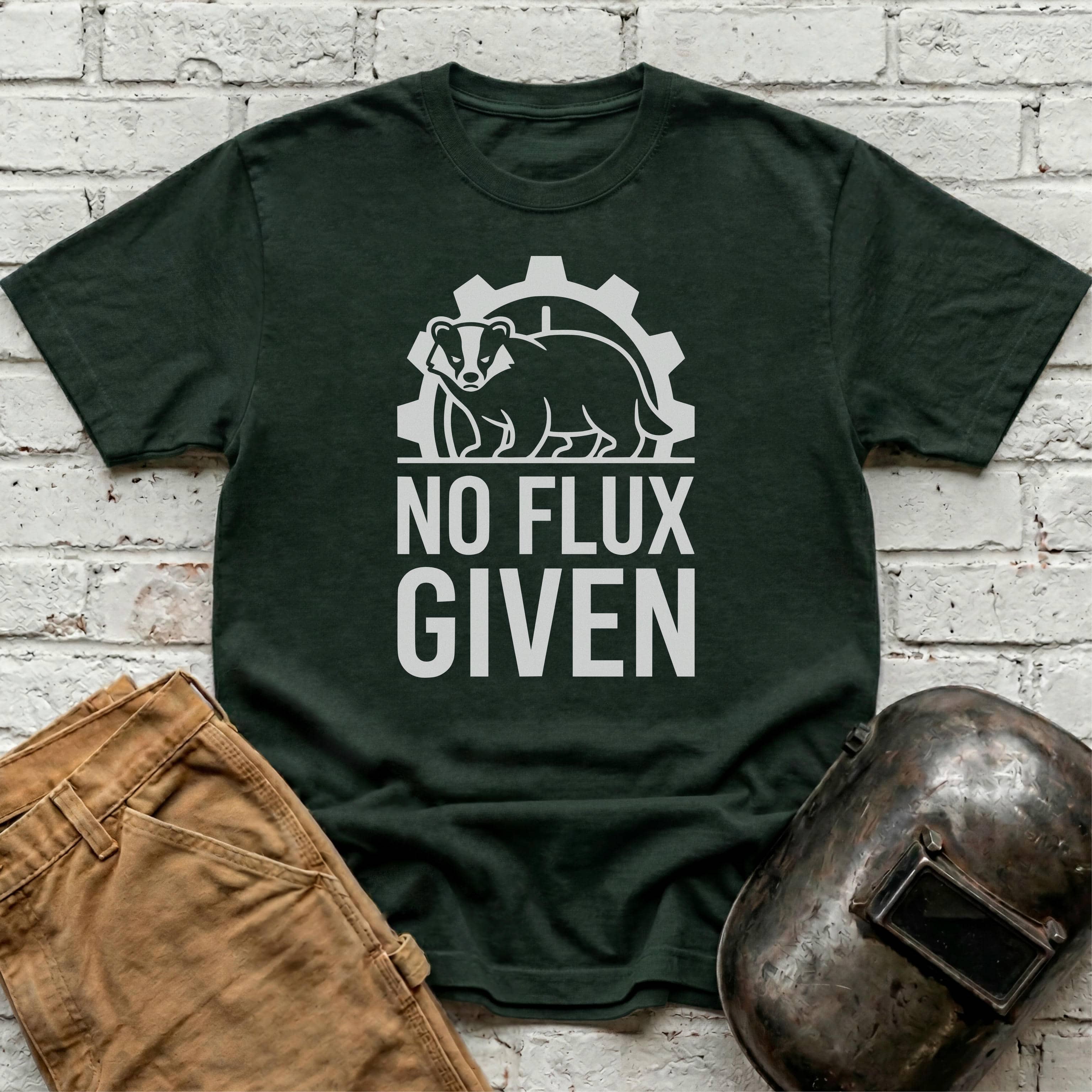 NO FLUX GIVEN Badger T-shirt