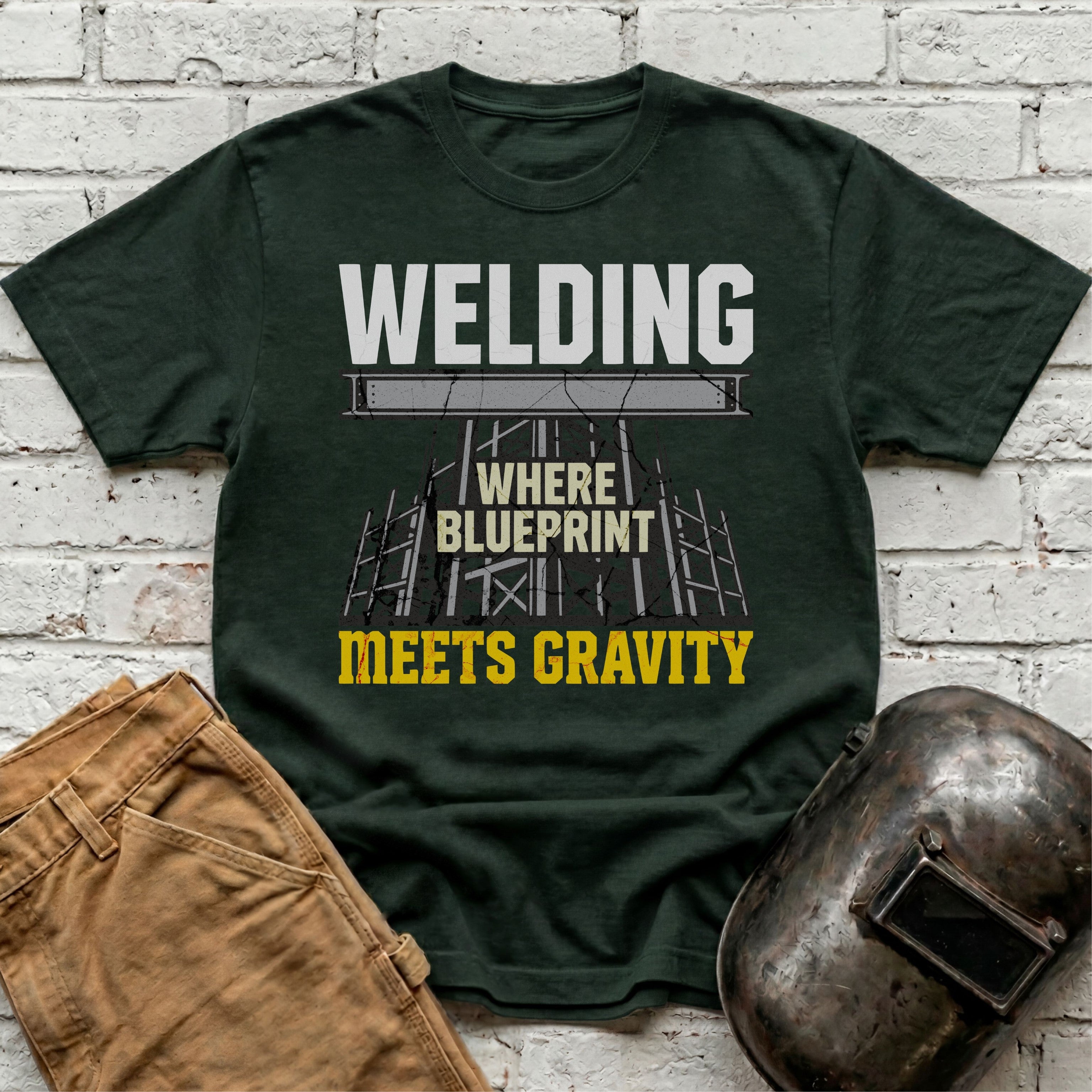 Where Blueprint Meets Gravity T-shirt