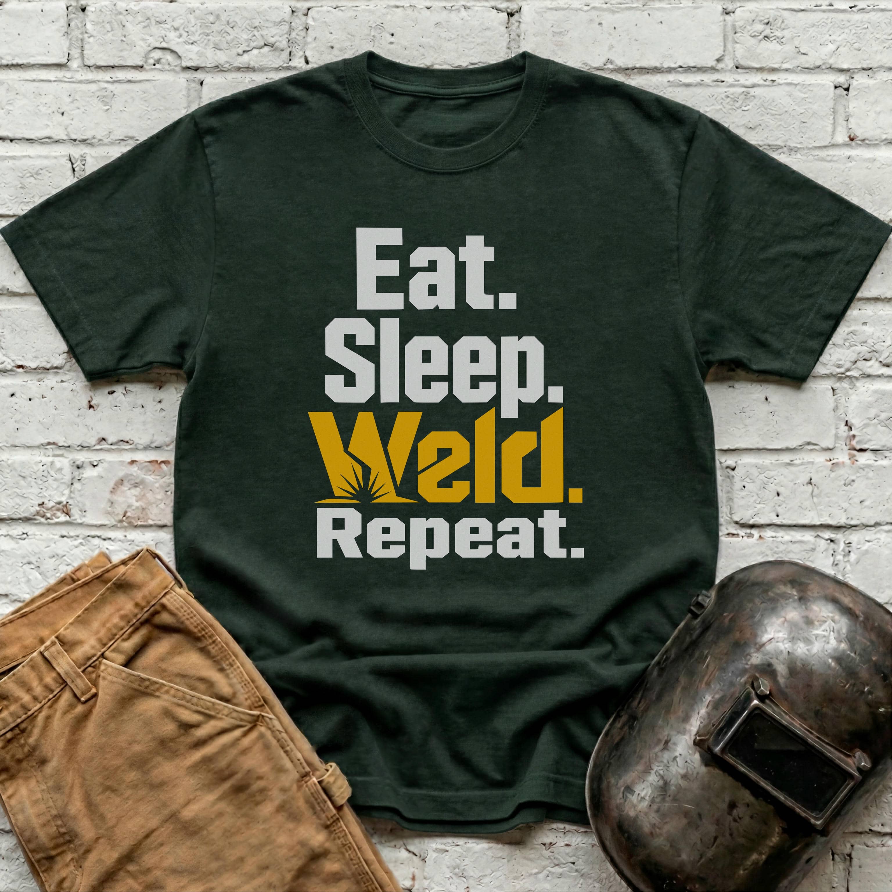 Eat. Sleep. WELD. Repeat. T-shirt