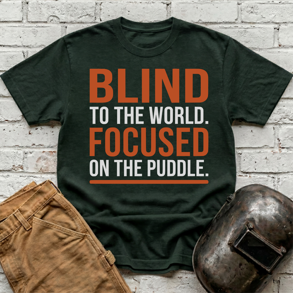 BLIND To The World FOCUSED On The Puddle T-shirt