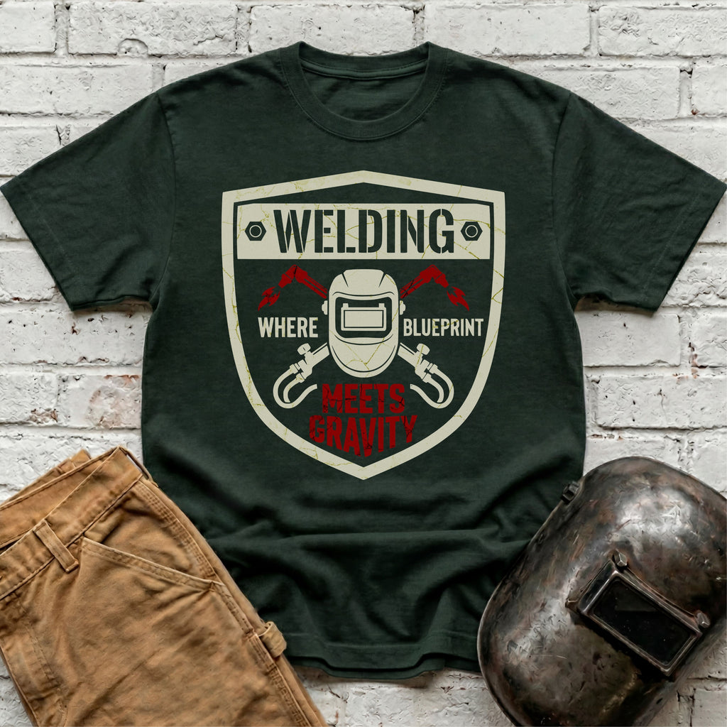 Where Blueprint Meets Gravity T-shirt