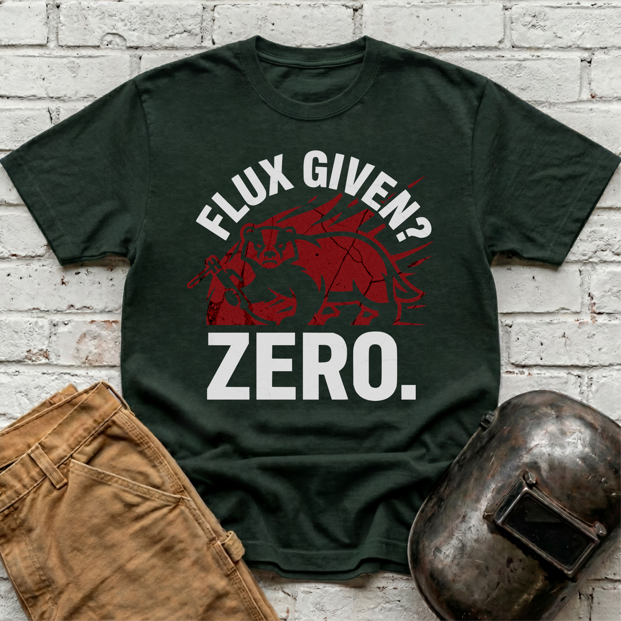FLUX GIVEN? ZERO Badger T-shirt