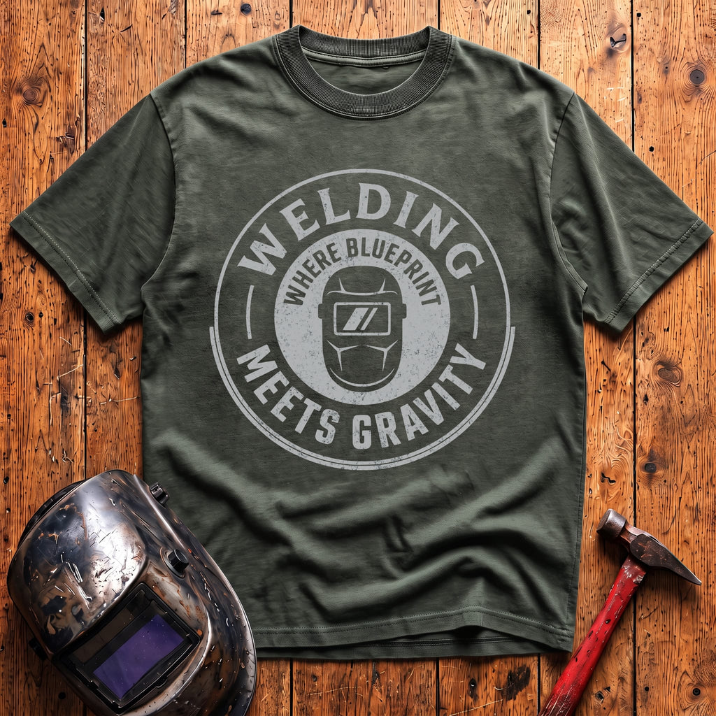 Where Blueprint Meets Gravity T-shirt