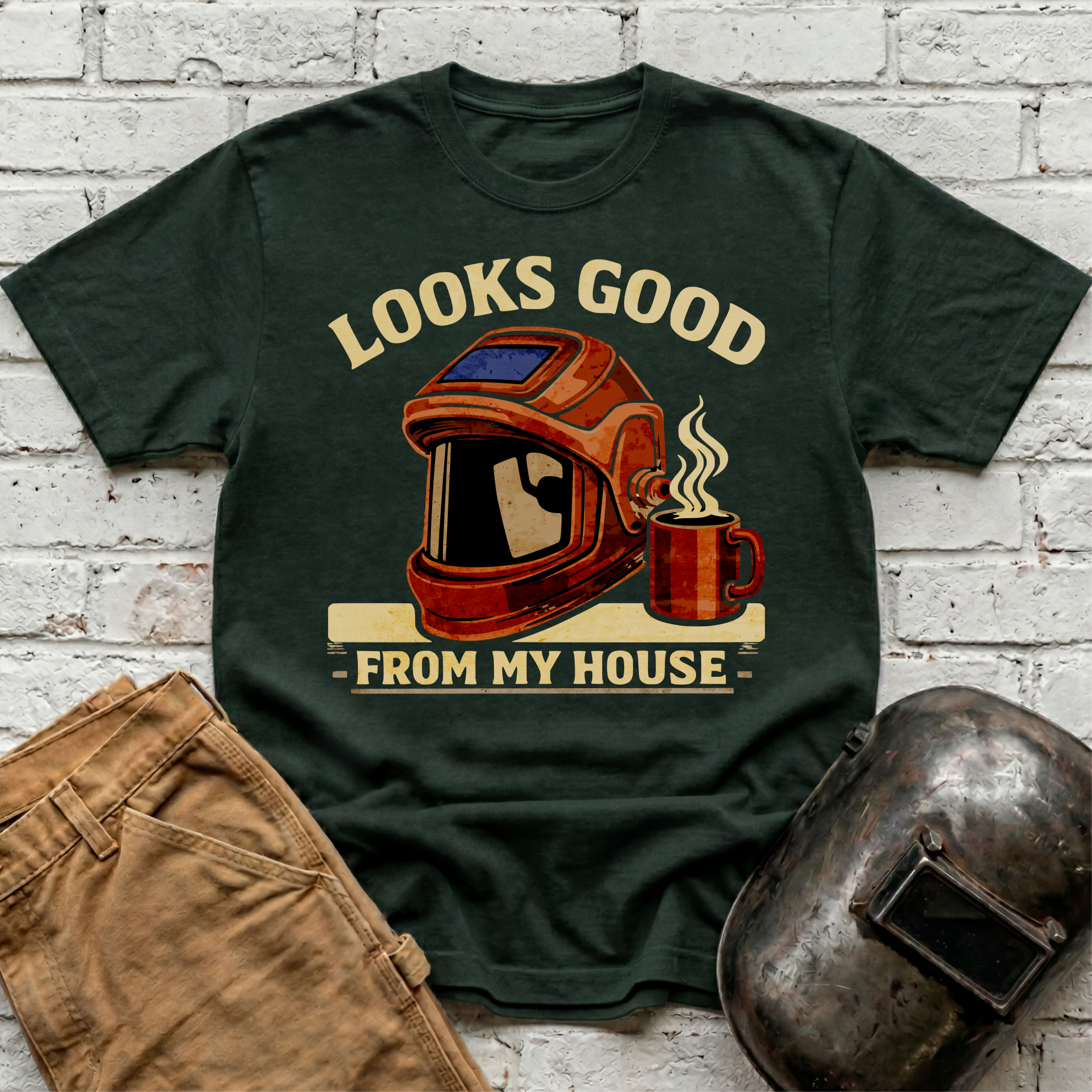 Looks good from my house with coffee T-shirt