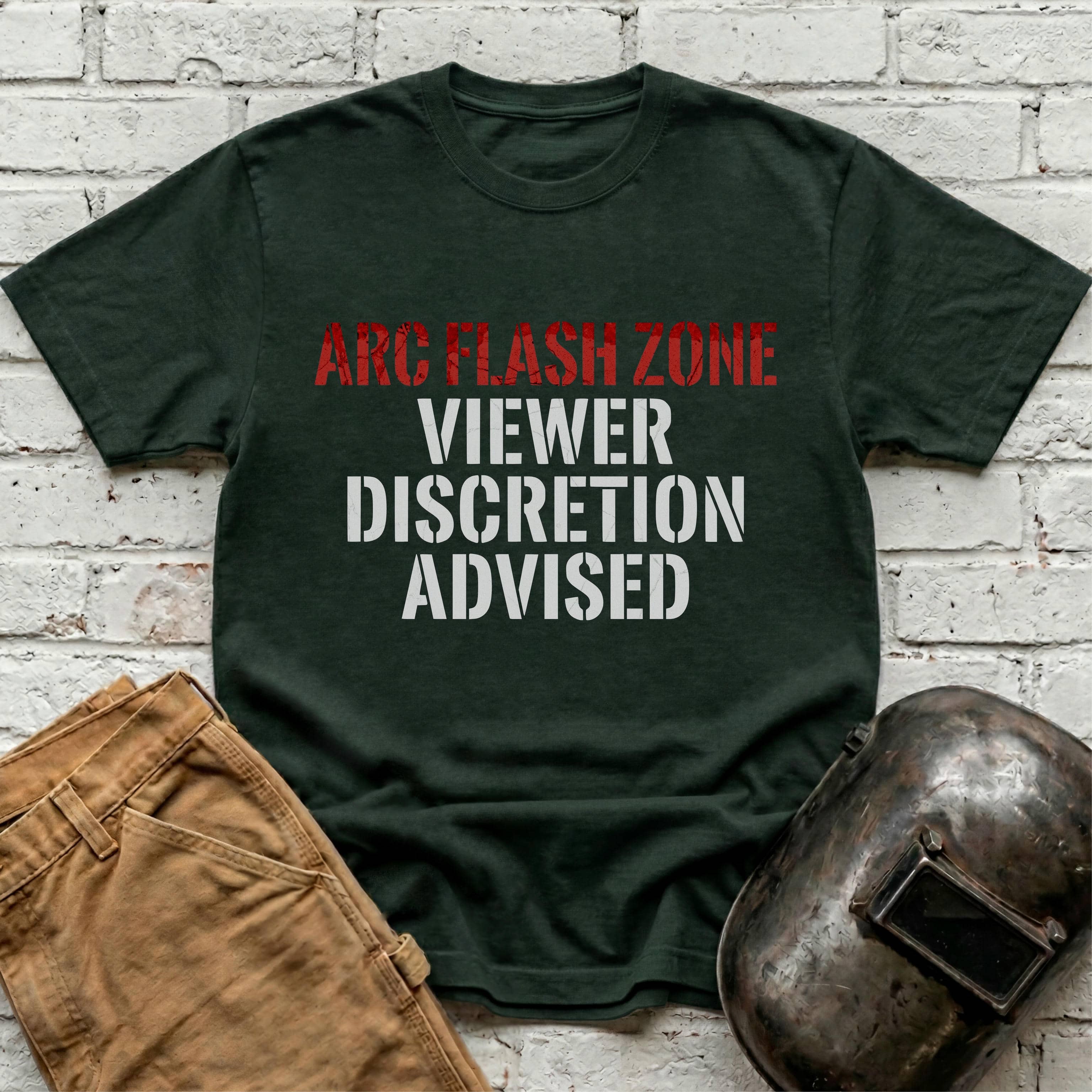 ARC FLASH ZONE Viewer Discretion Advised T-shirt