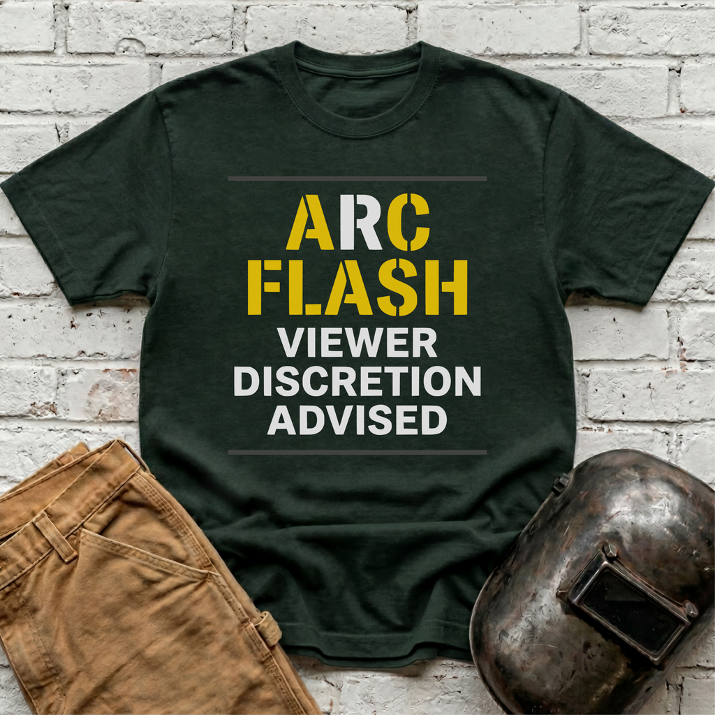 ARC FLASH Viewer Discretion Advised T-shirt
