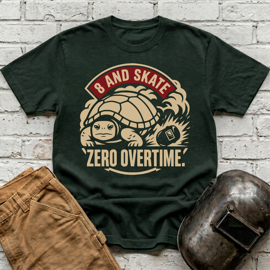 8 AND SKATE Zero Overtime Turtle T-shirt