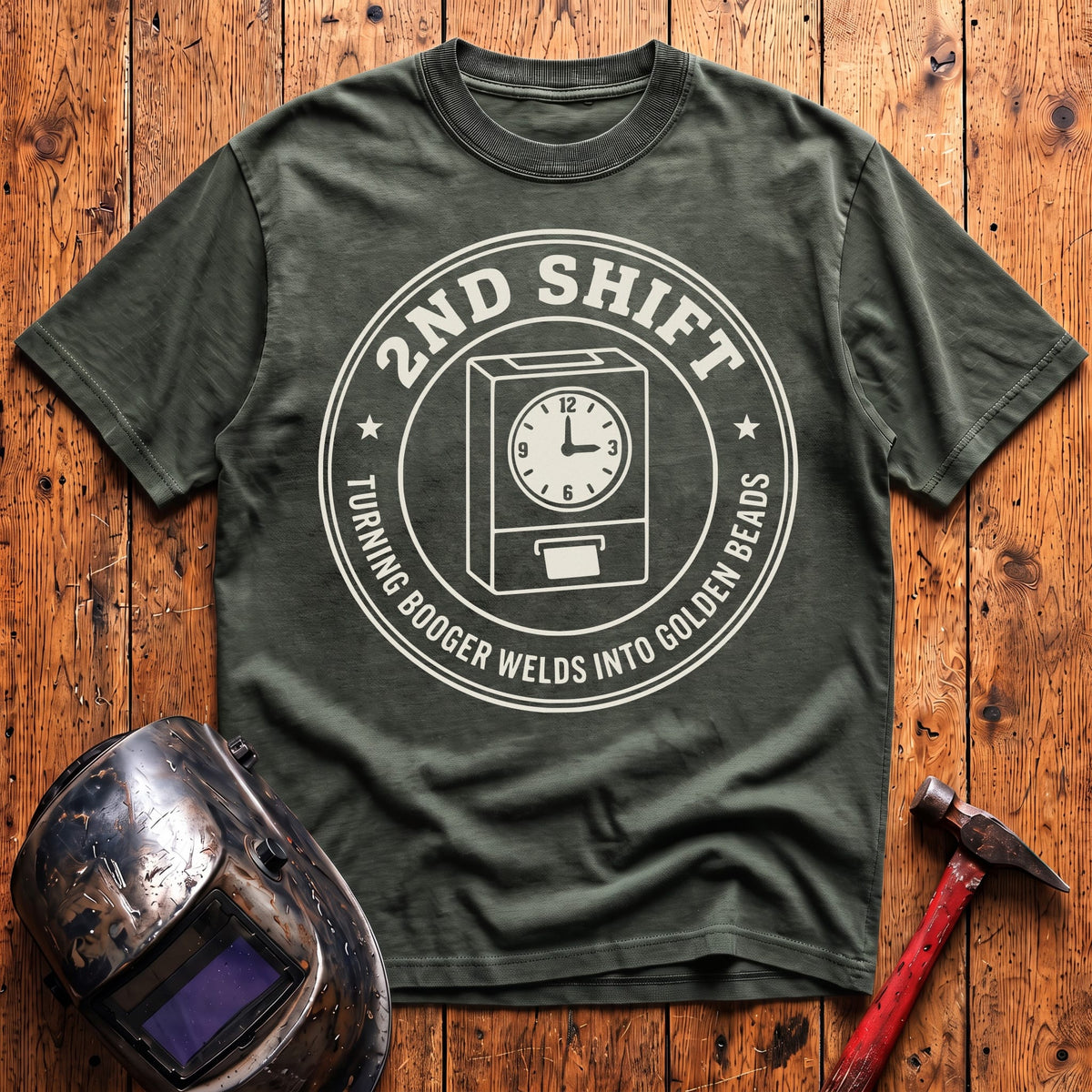 2nd shift clock T-shirt