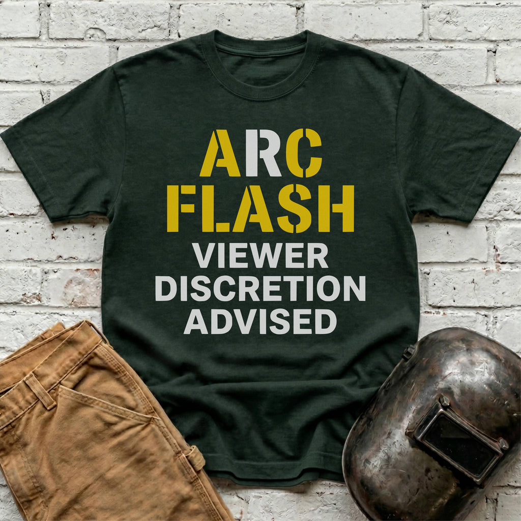 ARC FLASH Viewer Discretion Advised T-shirt