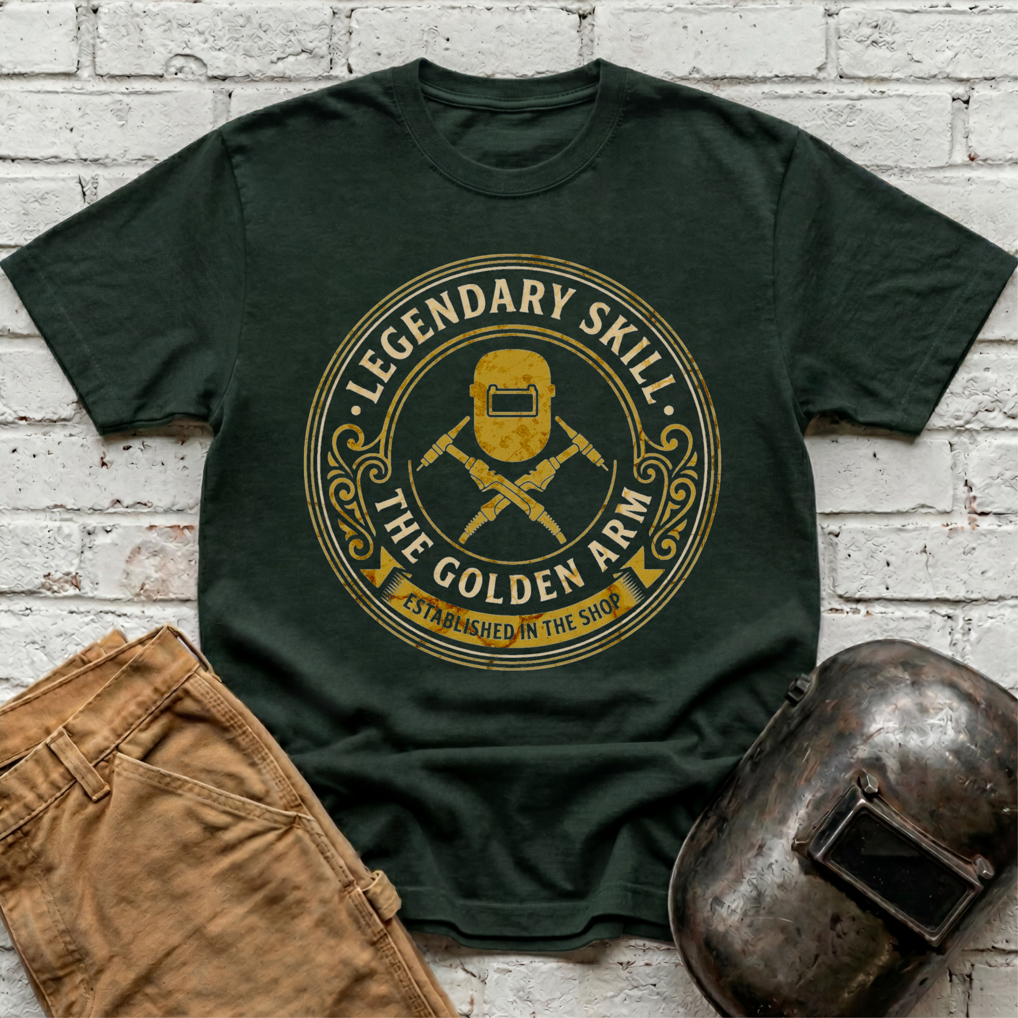 Golden Arm TIG badge T-shirt