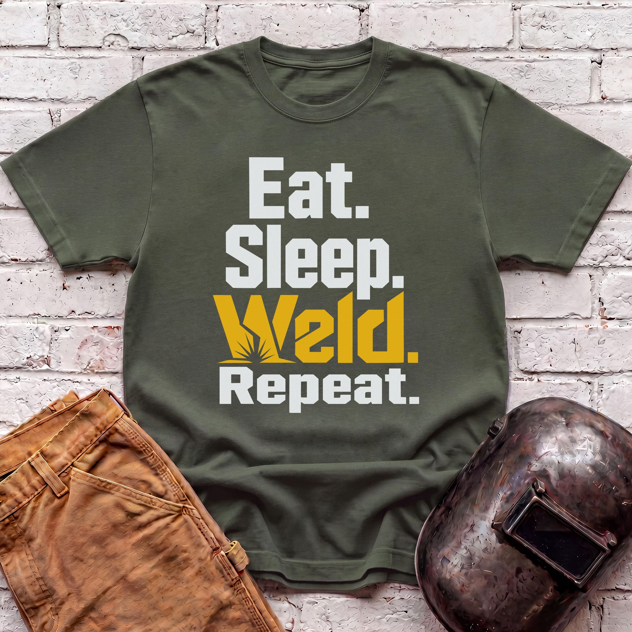 Eat. Sleep. WELD. Repeat. T-shirt