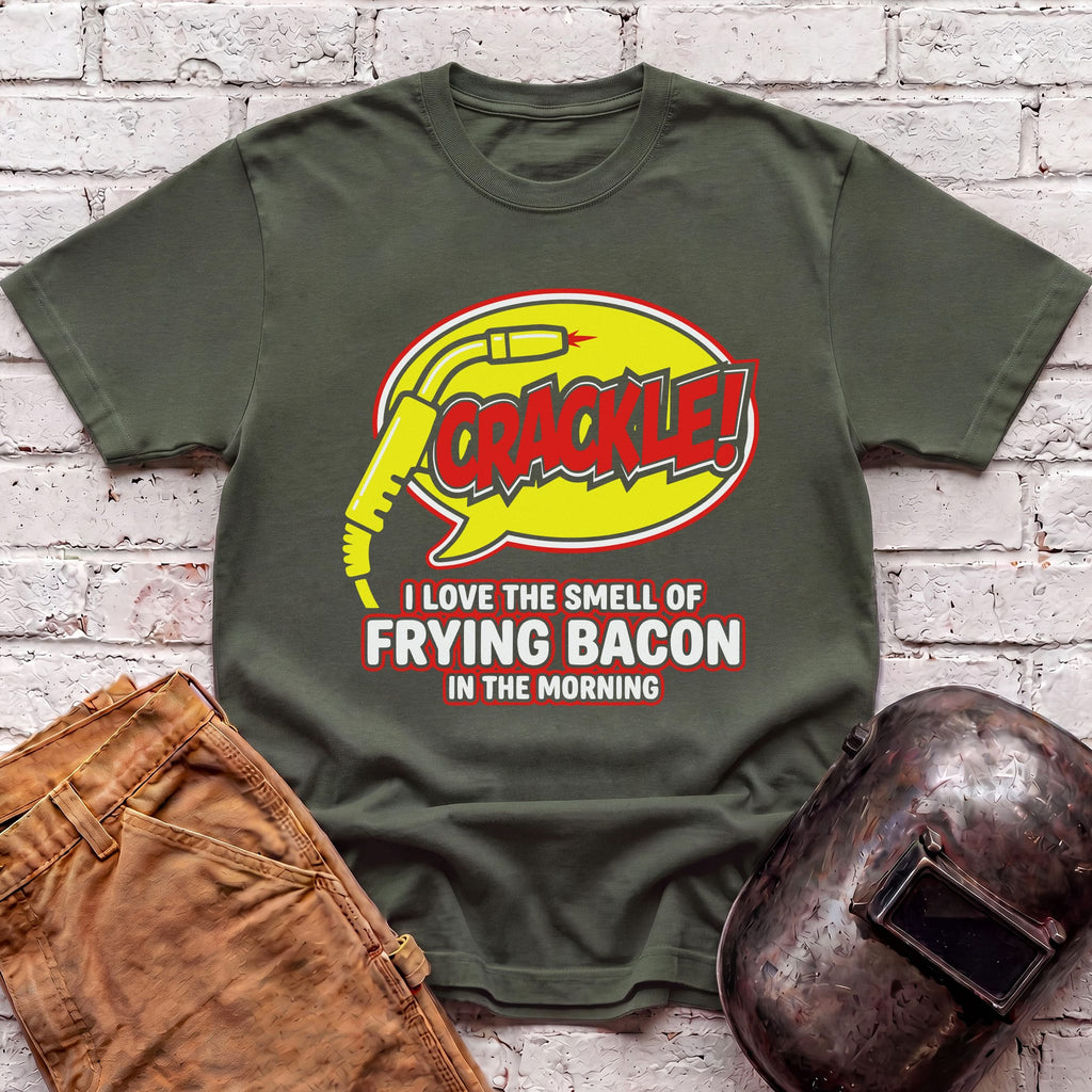 CRACKLE Frying Bacon T-shirt