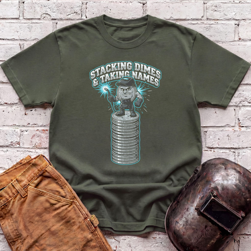 STACKING DIMES & Taking Names T-shirt