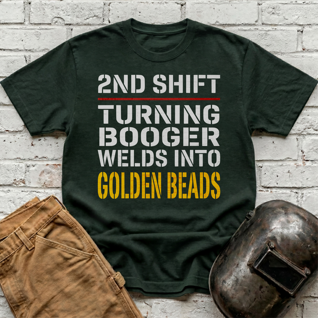 2nd SHIFT Golden BEADS T-shirt