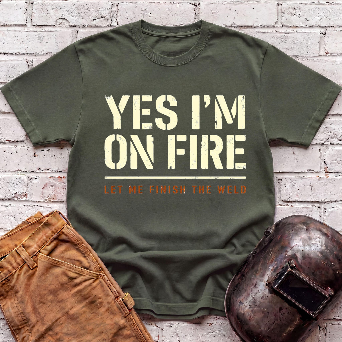 Let me finish the Weld T-shirt