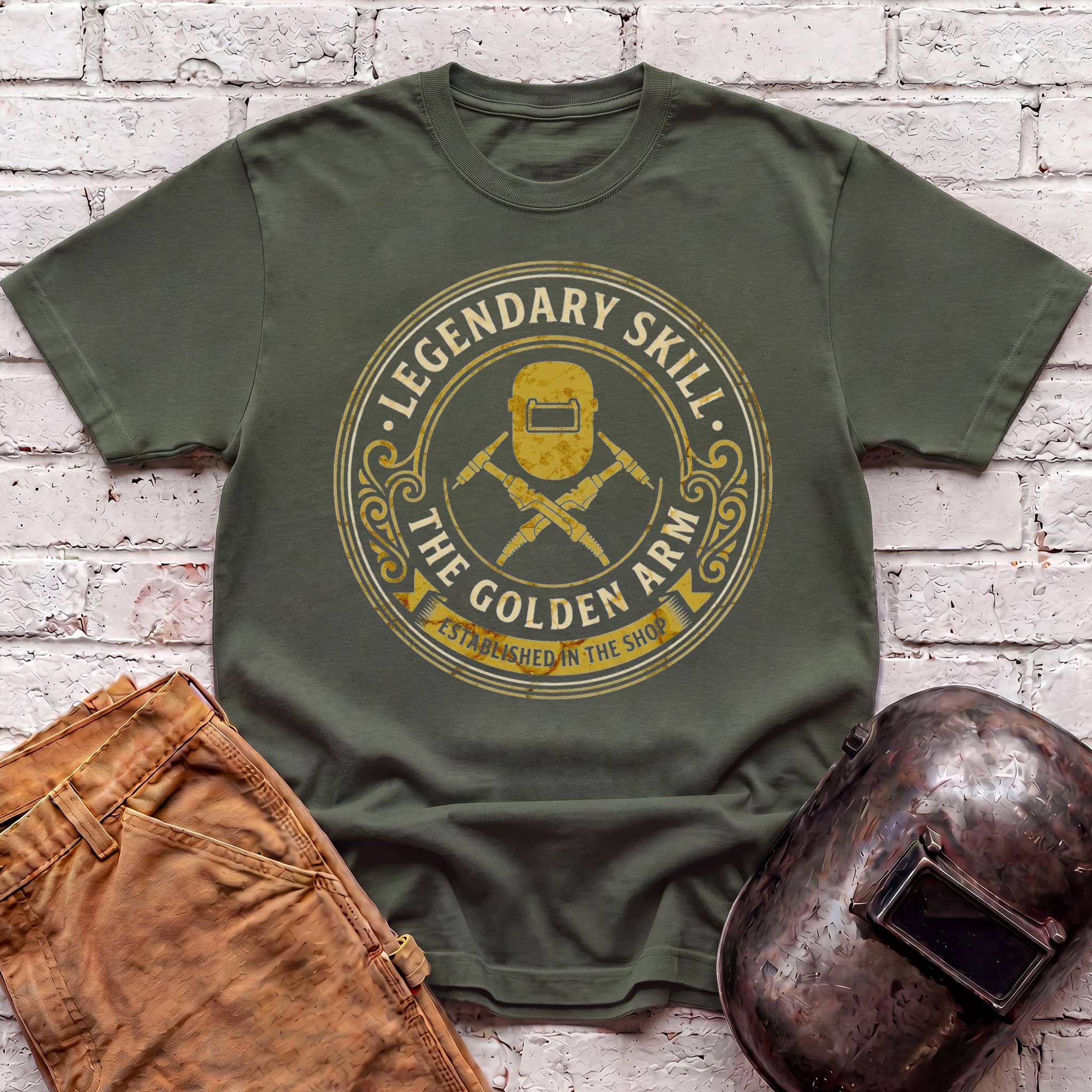 Golden Arm TIG badge T-shirt