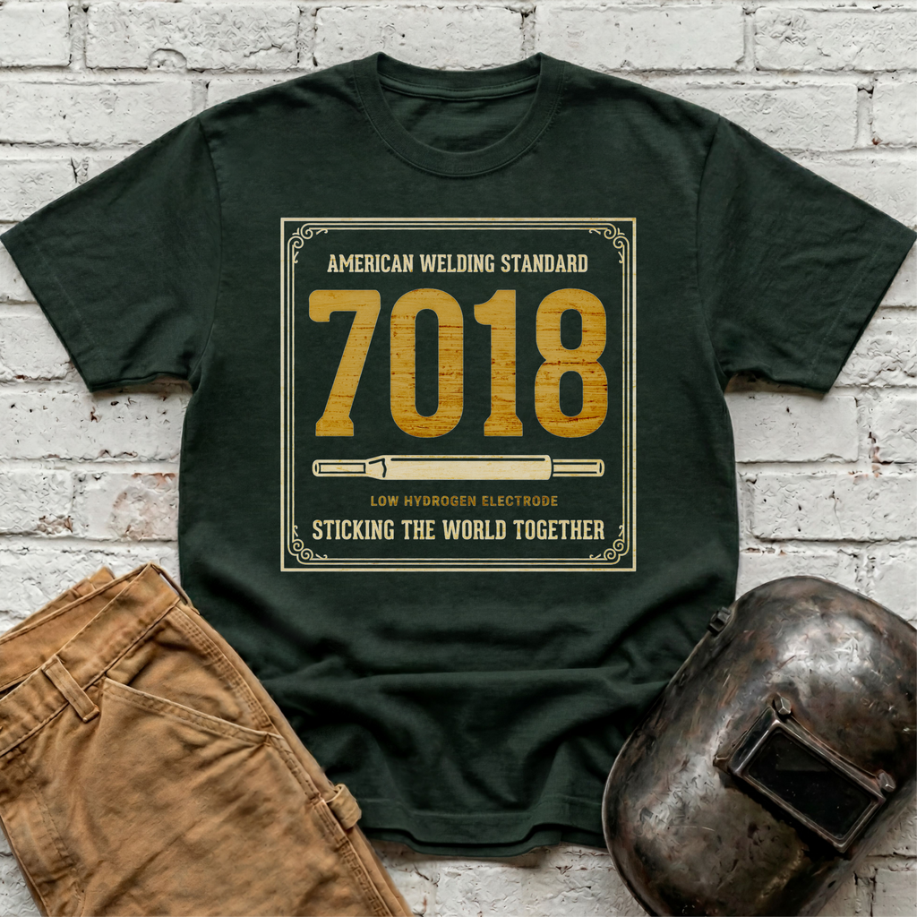 Sticking world with 7018 T-shirt