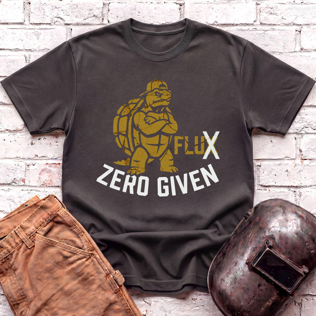 FLUX. ZERO GIVEN. Turtle T-shirt