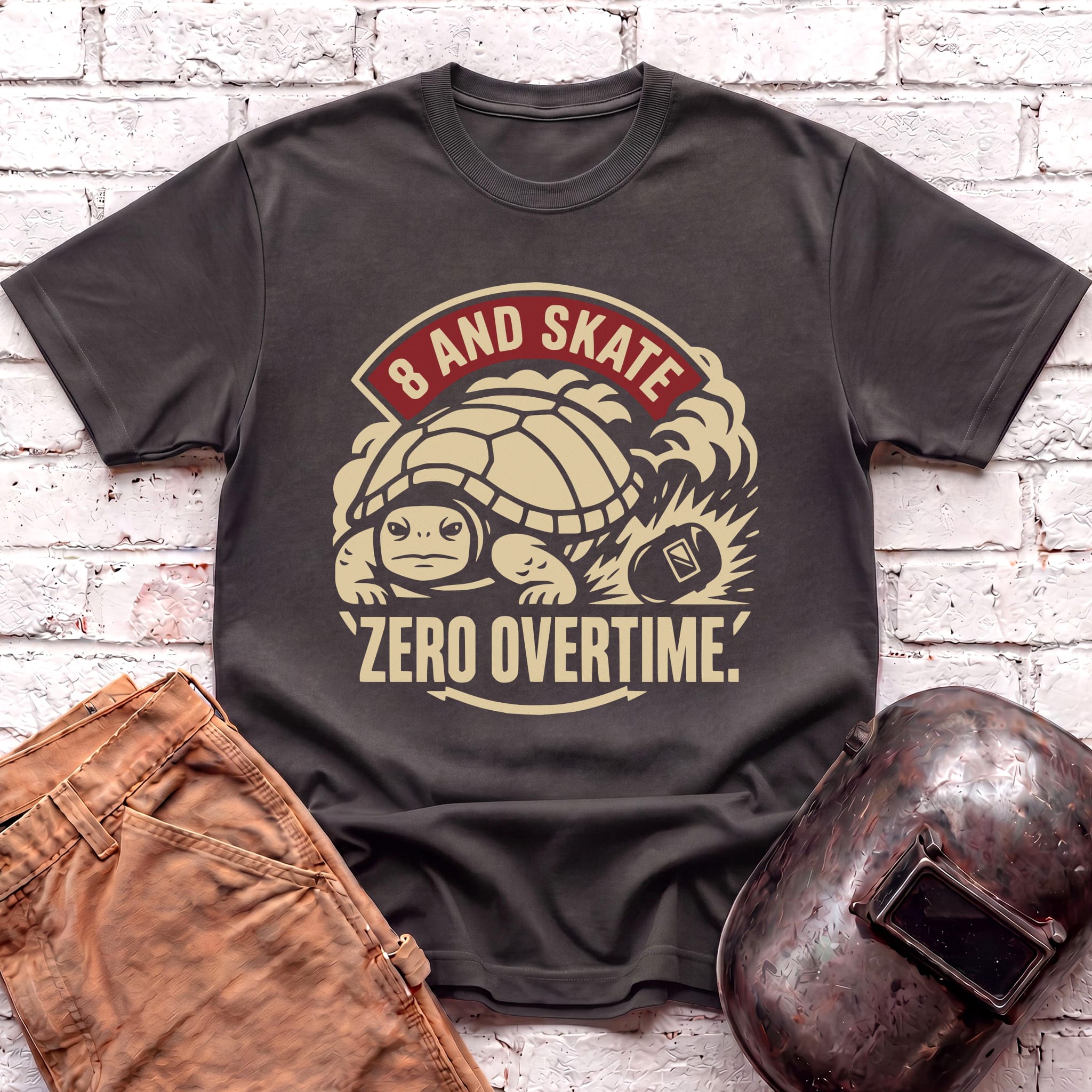 8 AND SKATE Zero Overtime Turtle T-shirt