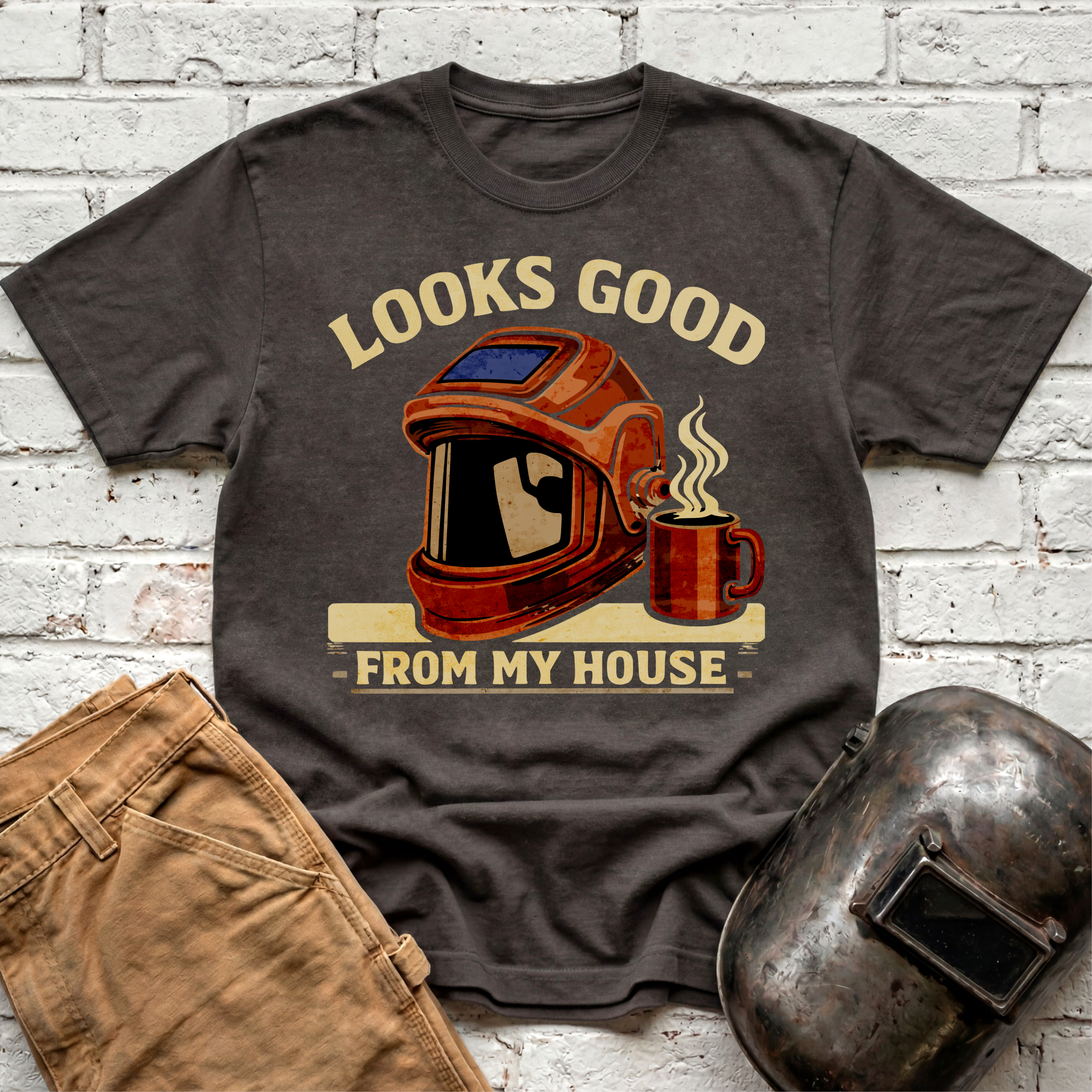 Looks good from my house with coffee T-shirt