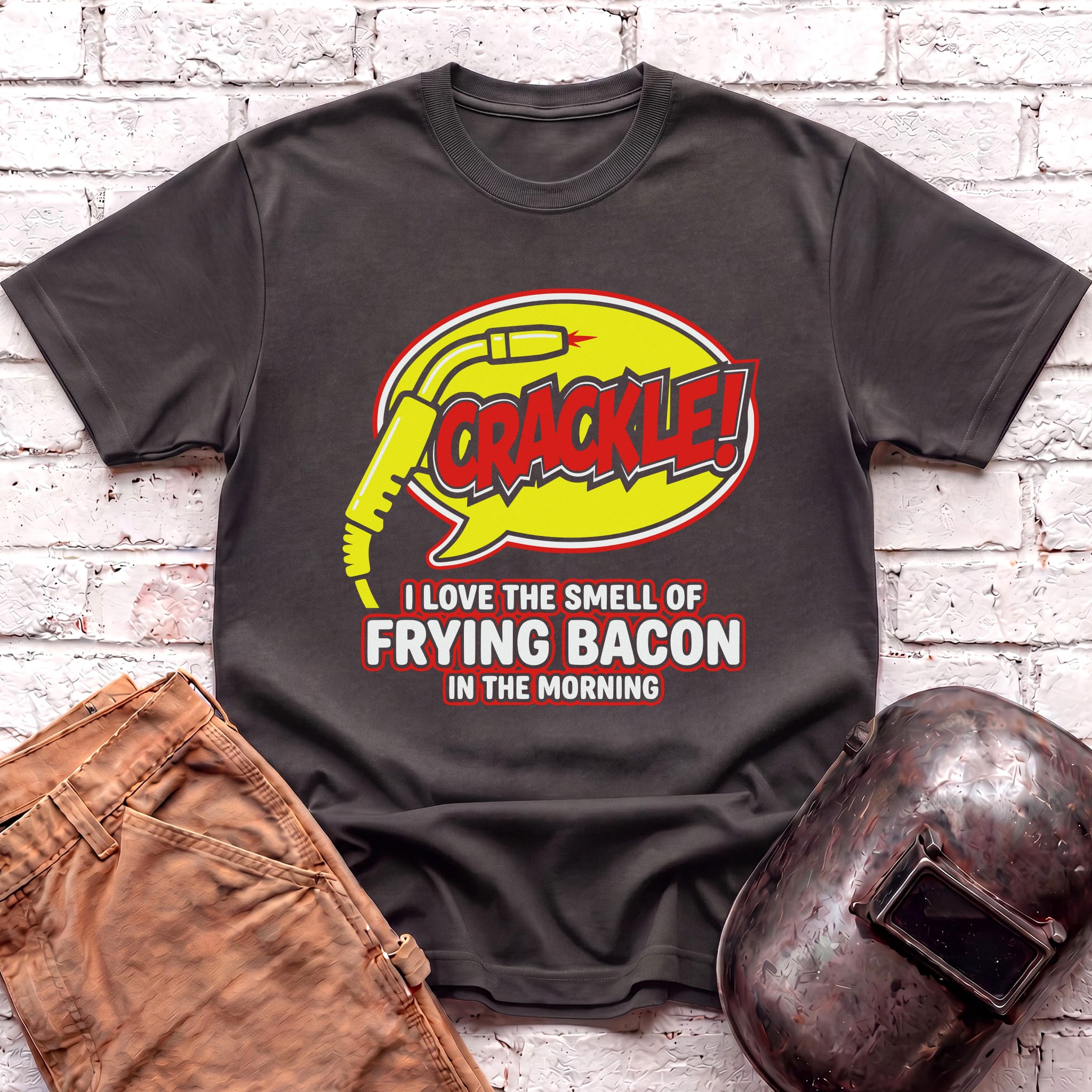CRACKLE Frying Bacon T-shirt