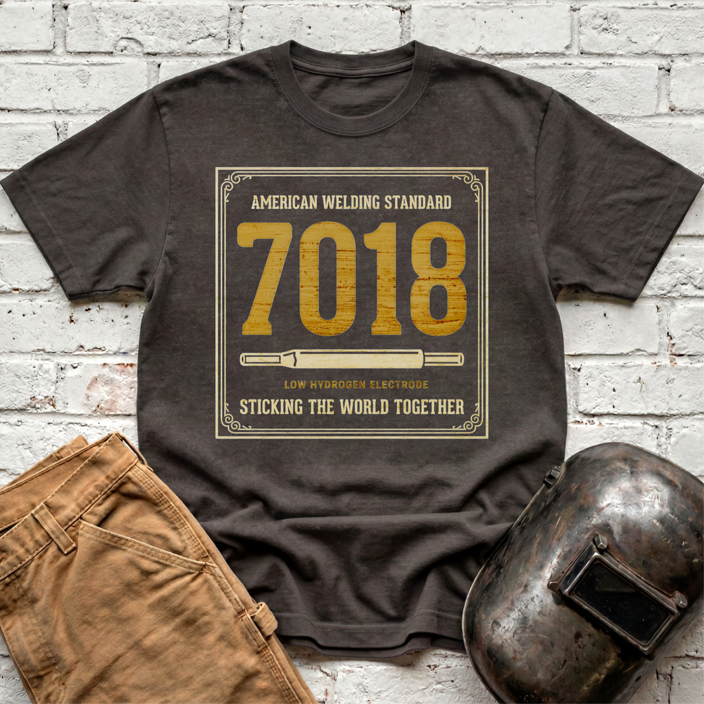 Sticking world with 7018 T-shirt