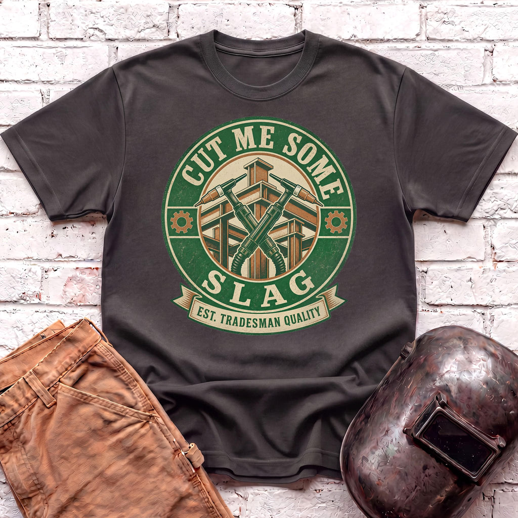 Cut Me Some Slag badge T-shirt