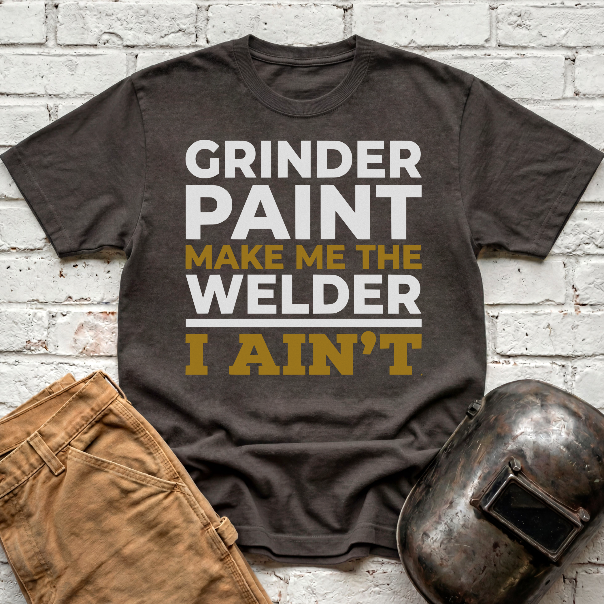 Grinder Paint Garmet-Dyed T-shirt