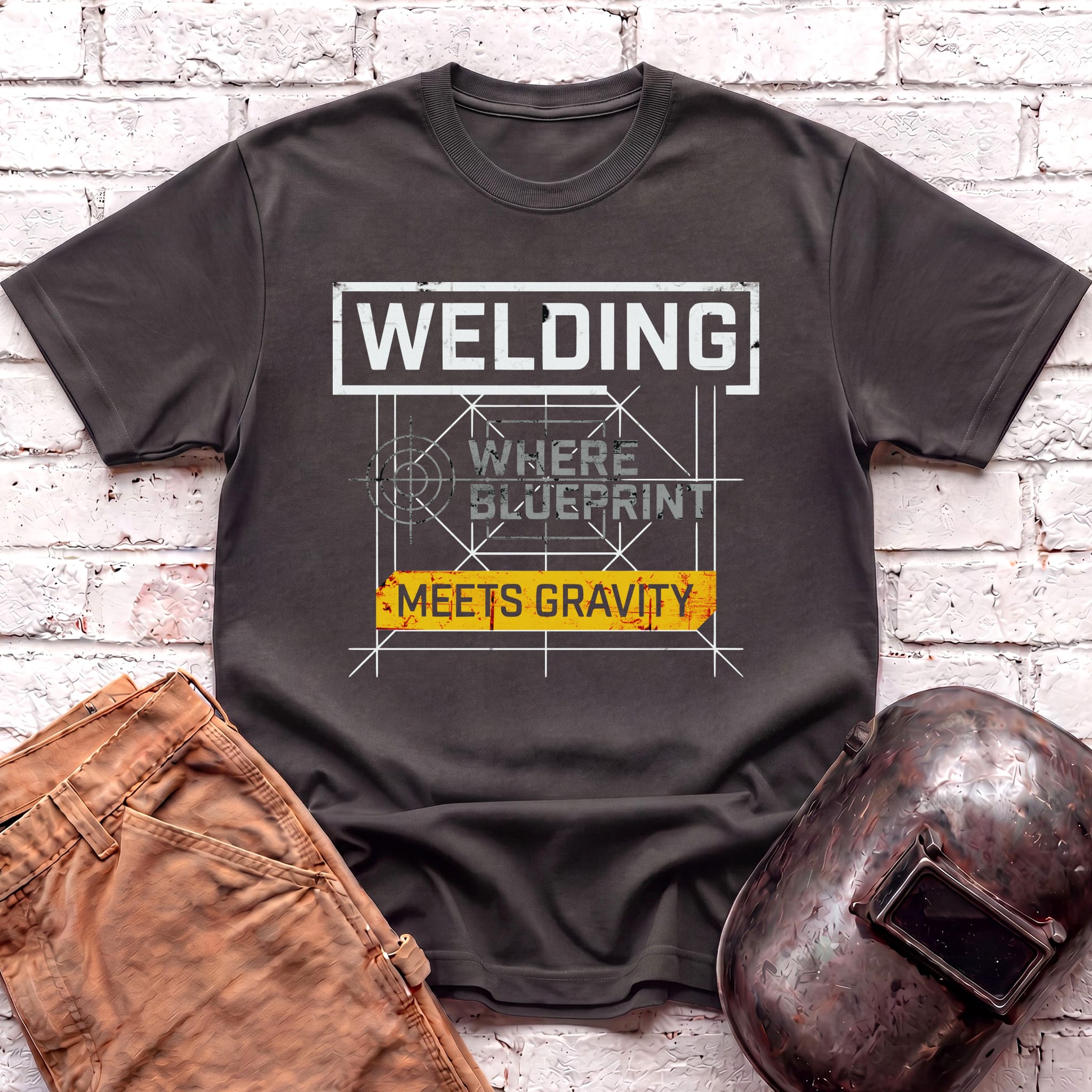 Where Blueprint Meets Gravity T-shirt