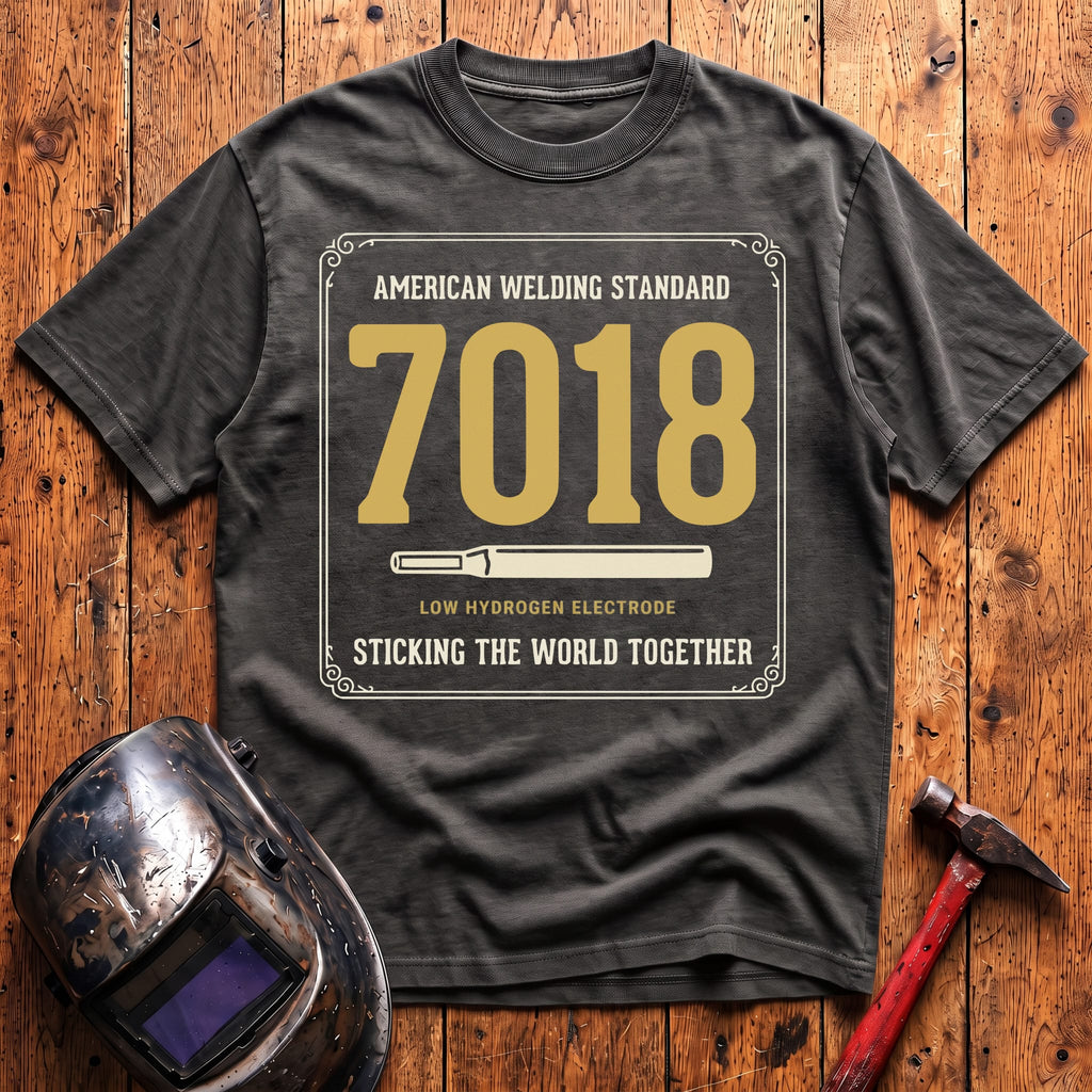Sticking world with 7018 T-shirt